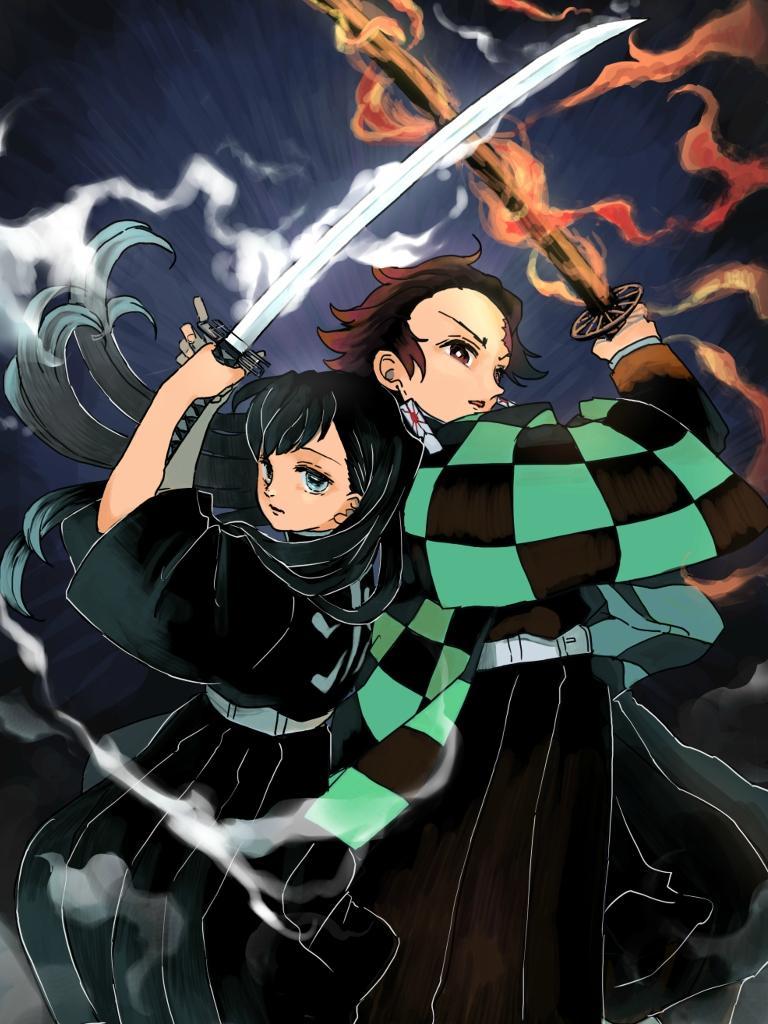 768x1024 Download Wallpaper Kimetsu No Yaiba HD Untuk Android/iPhone