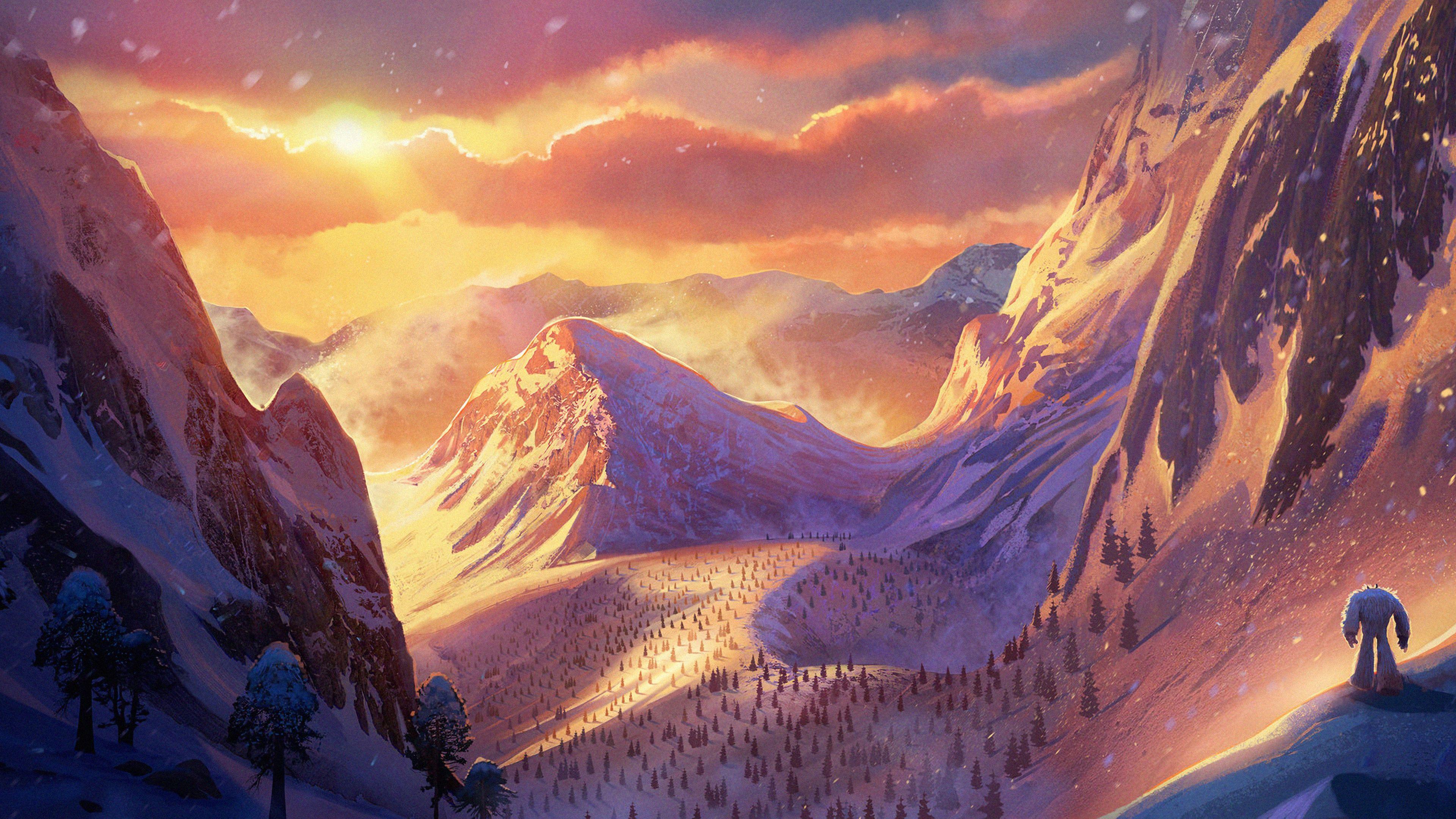 3840x2160 Wallpaper 4k Smallfoot 2018 Movies Wallpaper, 4k Wallpaper, Animated Movies Wallpaper, Artstation Wallpaper, Hd Wallpaper, Small Foot Wallpaper