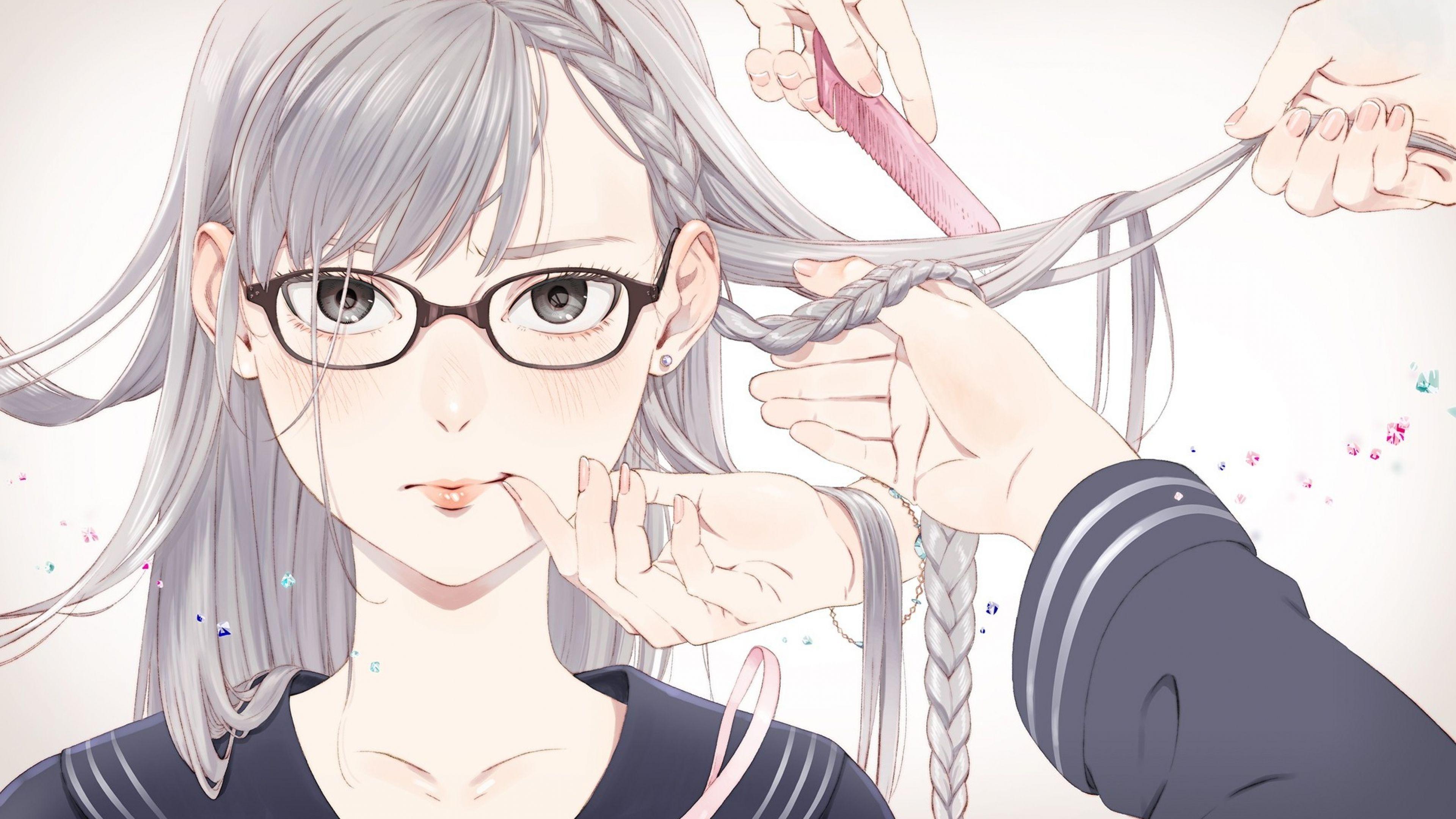 Girl with Glasses Anime Wallpapers - Top Free Girl with Glasses Anime ...