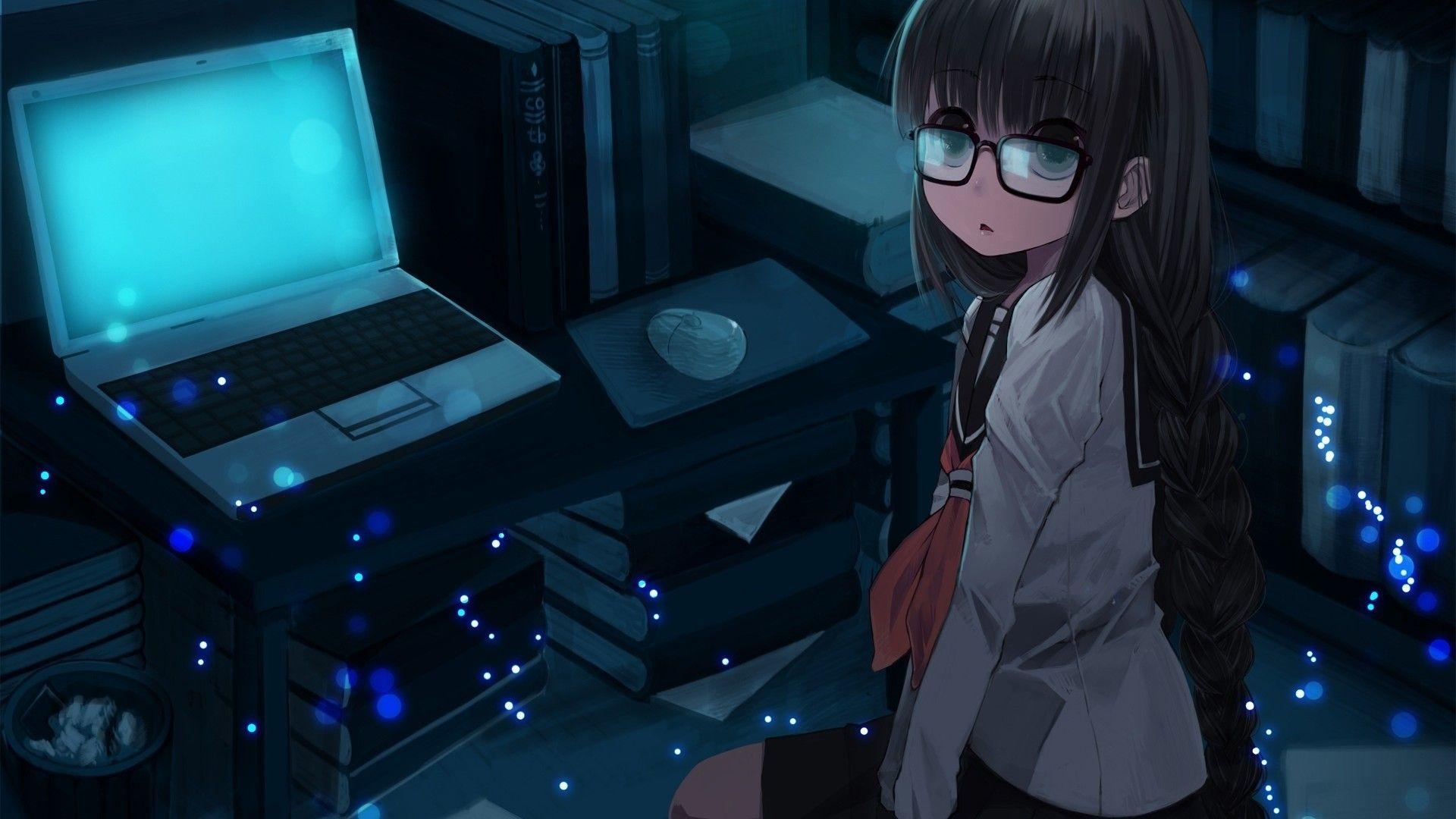 Girl with Glasses Anime Wallpapers Top Free Girl with Glasses Anime