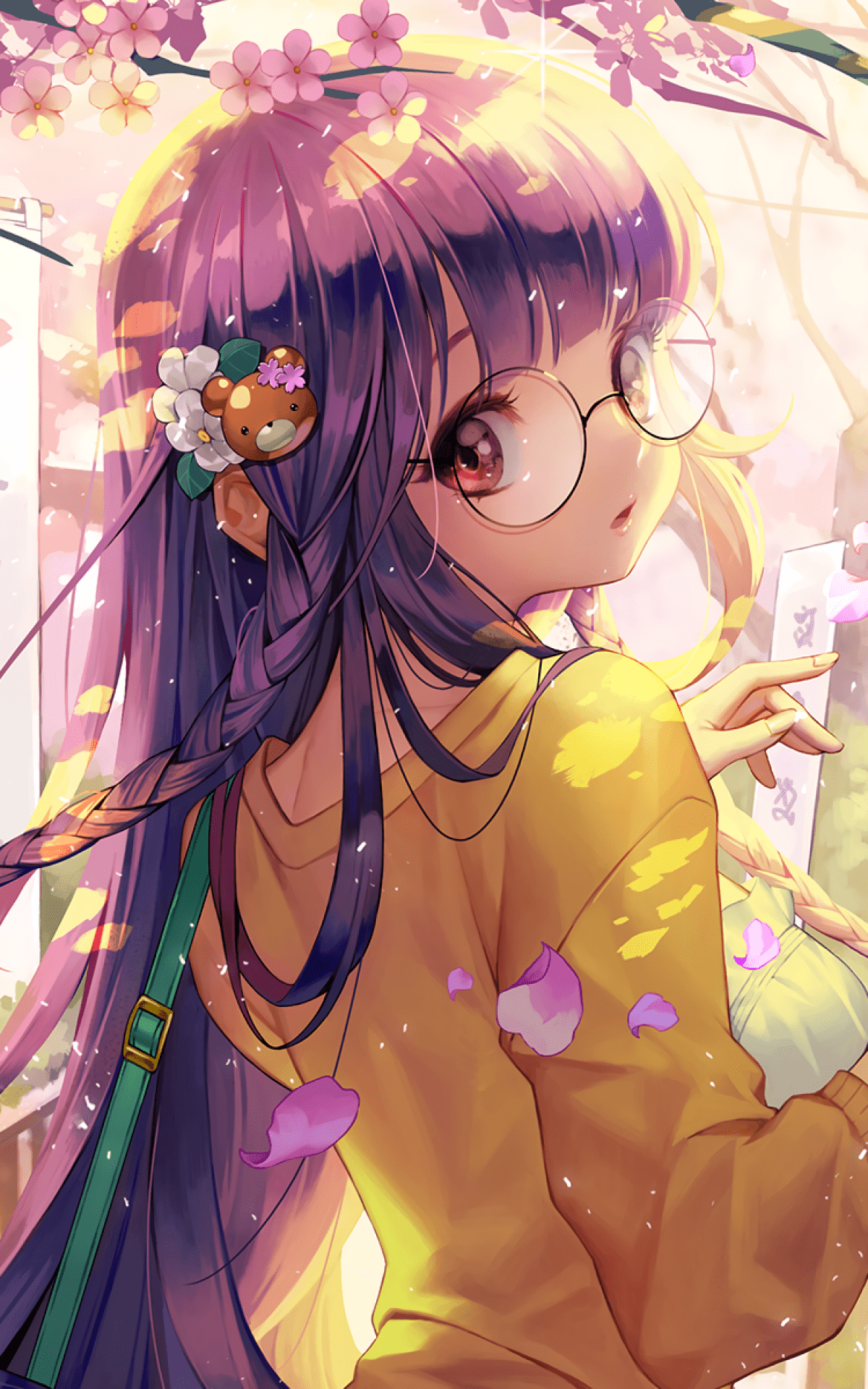 1200x1920 Download 1200x1920 Furyou Michi Gang Road, Anime Girl, Glasses