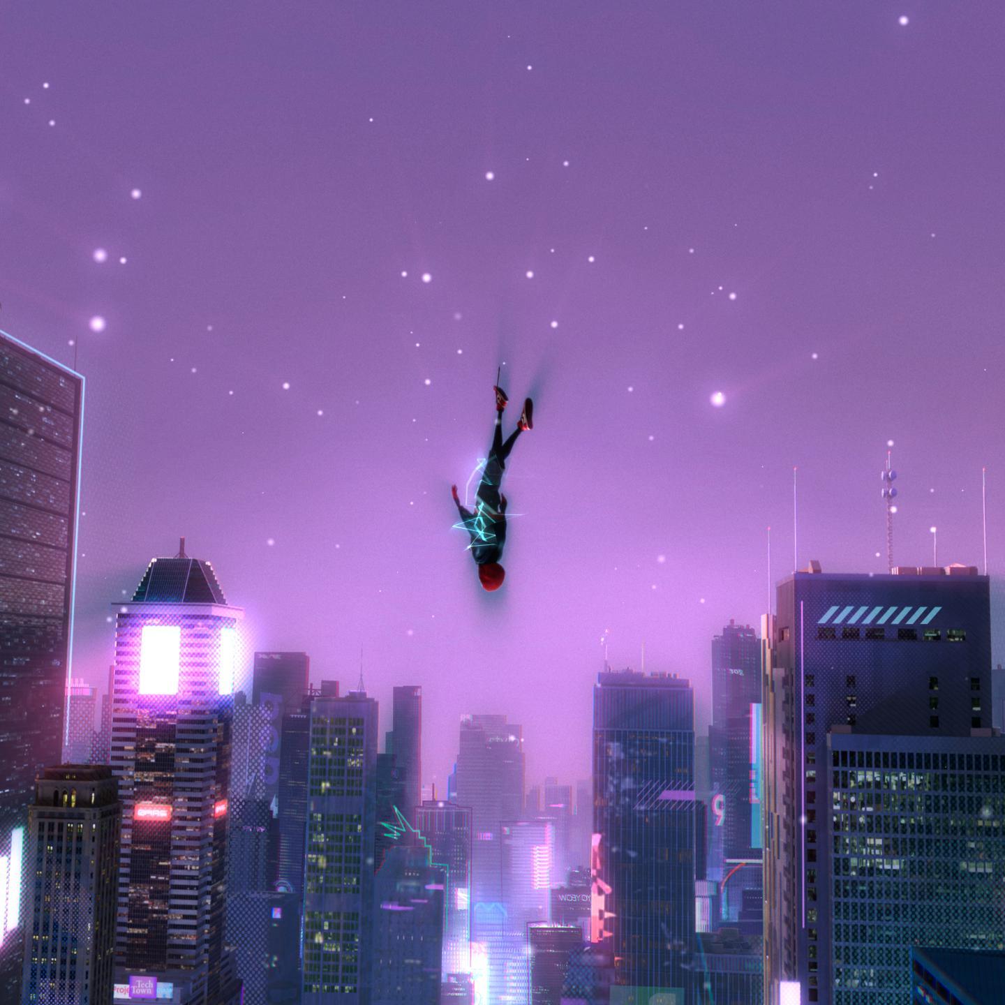 spider man into the spider verse upside down wallpaper high quality