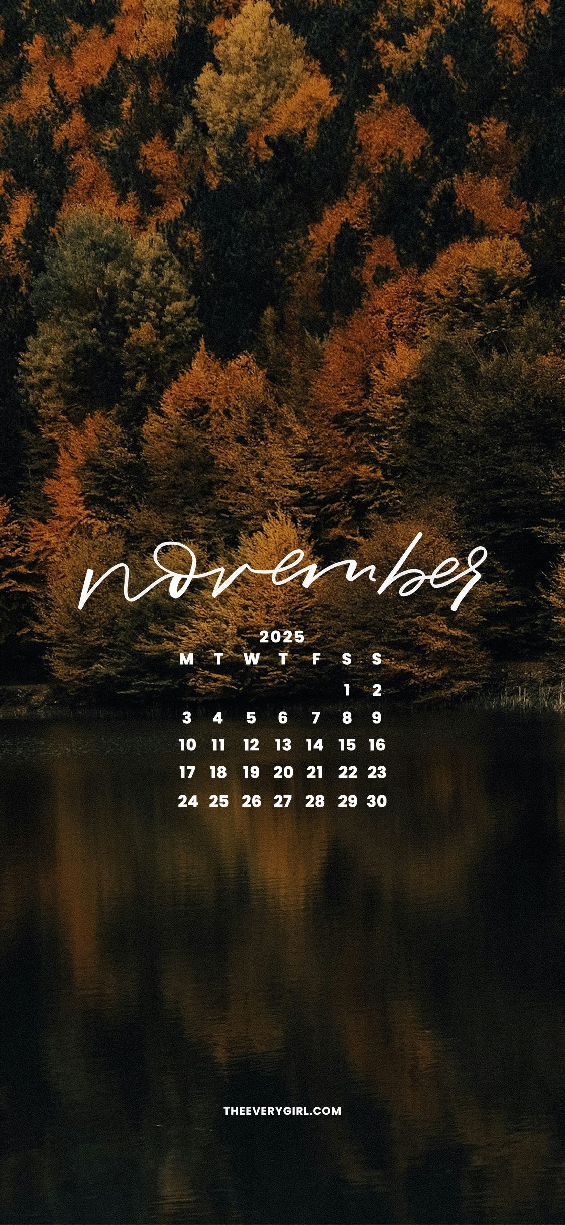 1125x2436 November Tech Background: Stunning Fall Tech Wallpaper
