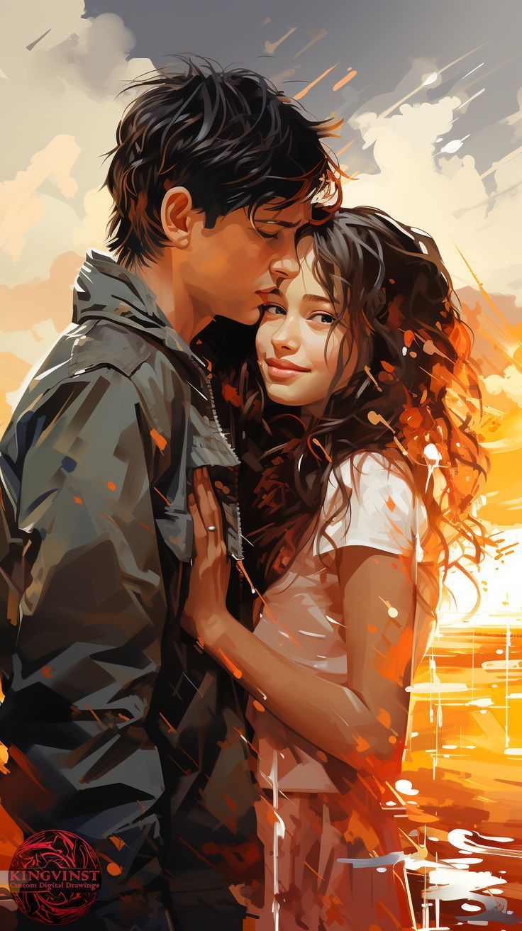 736x1313 Teenage couple. cute wallpaper. beach. young love. teen boy and teen girl. teenagers in love