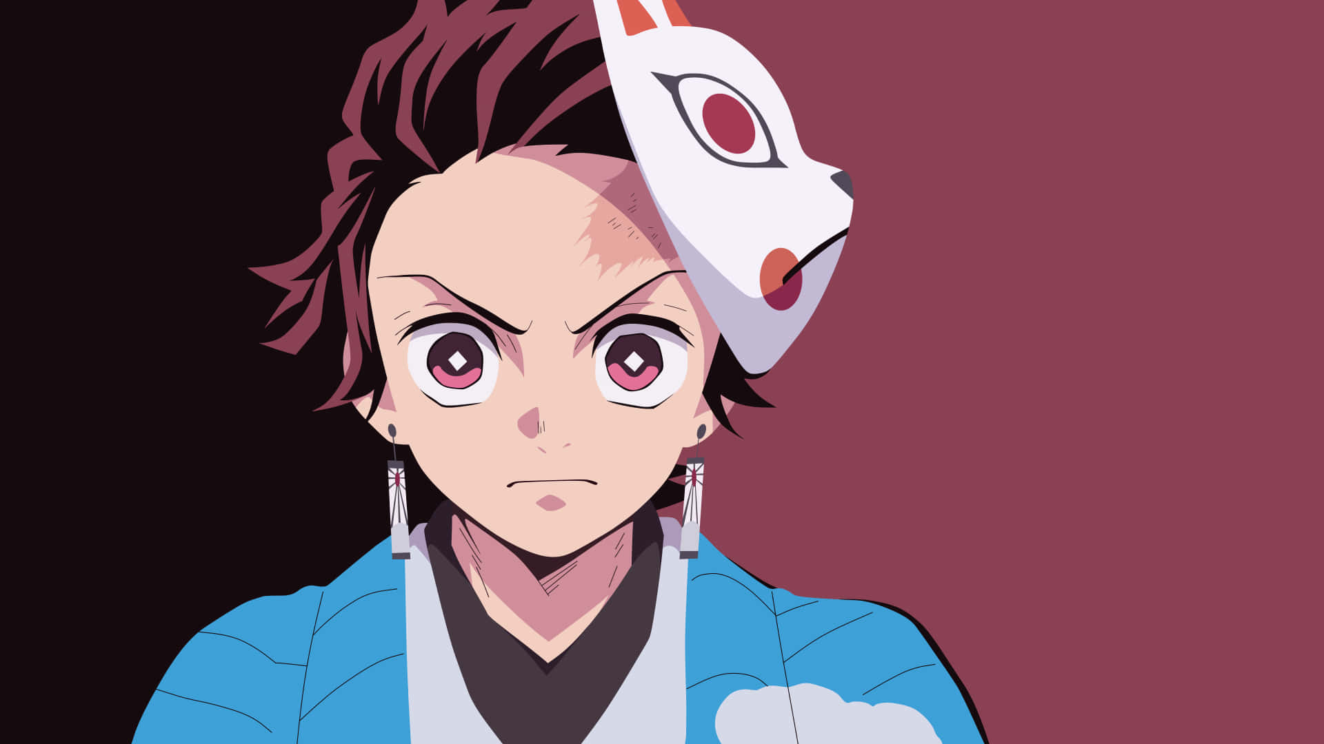 1920x1080 Download Demon Slayer Anime Kamado Tanjiro Warding Mask Wallpaper