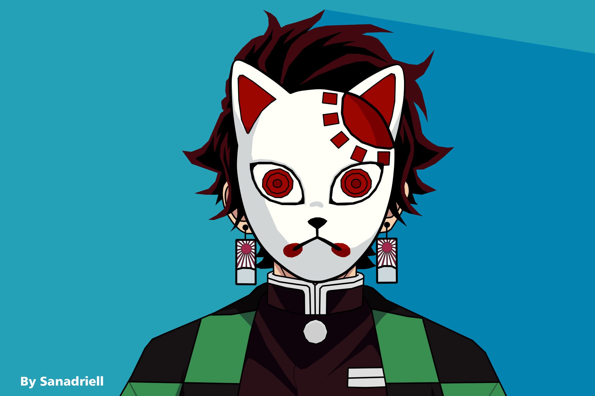 2000x1330 Kamado Tanjirou Warding Mask Wallpaper, HD Minimalist 4K Wallpaper, Image and Background