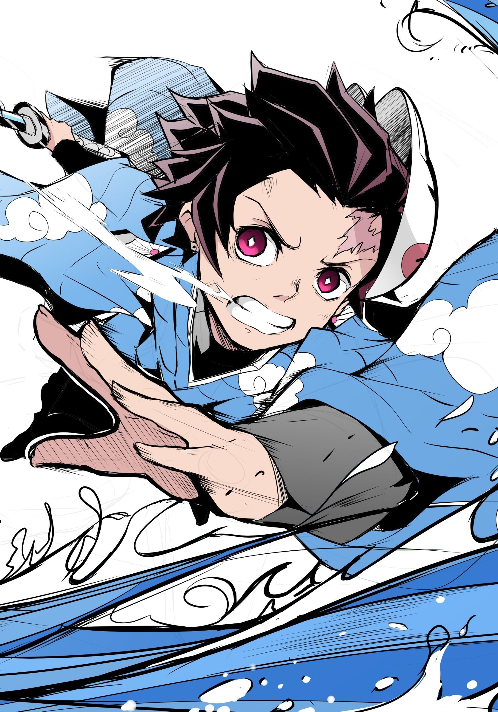 1668x2388 Phone wallpaper: Anime, Demon Slayer: Kimetsu No Yaiba, Mask, Brown Hair, Tanjiro Kamado, Kimetsu No Yaiba 1403423