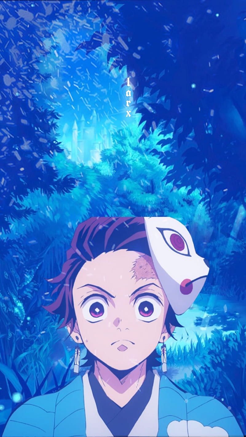 800x1422 Tanjiro, sky, blue, demonslayer, HD phone wallpaper