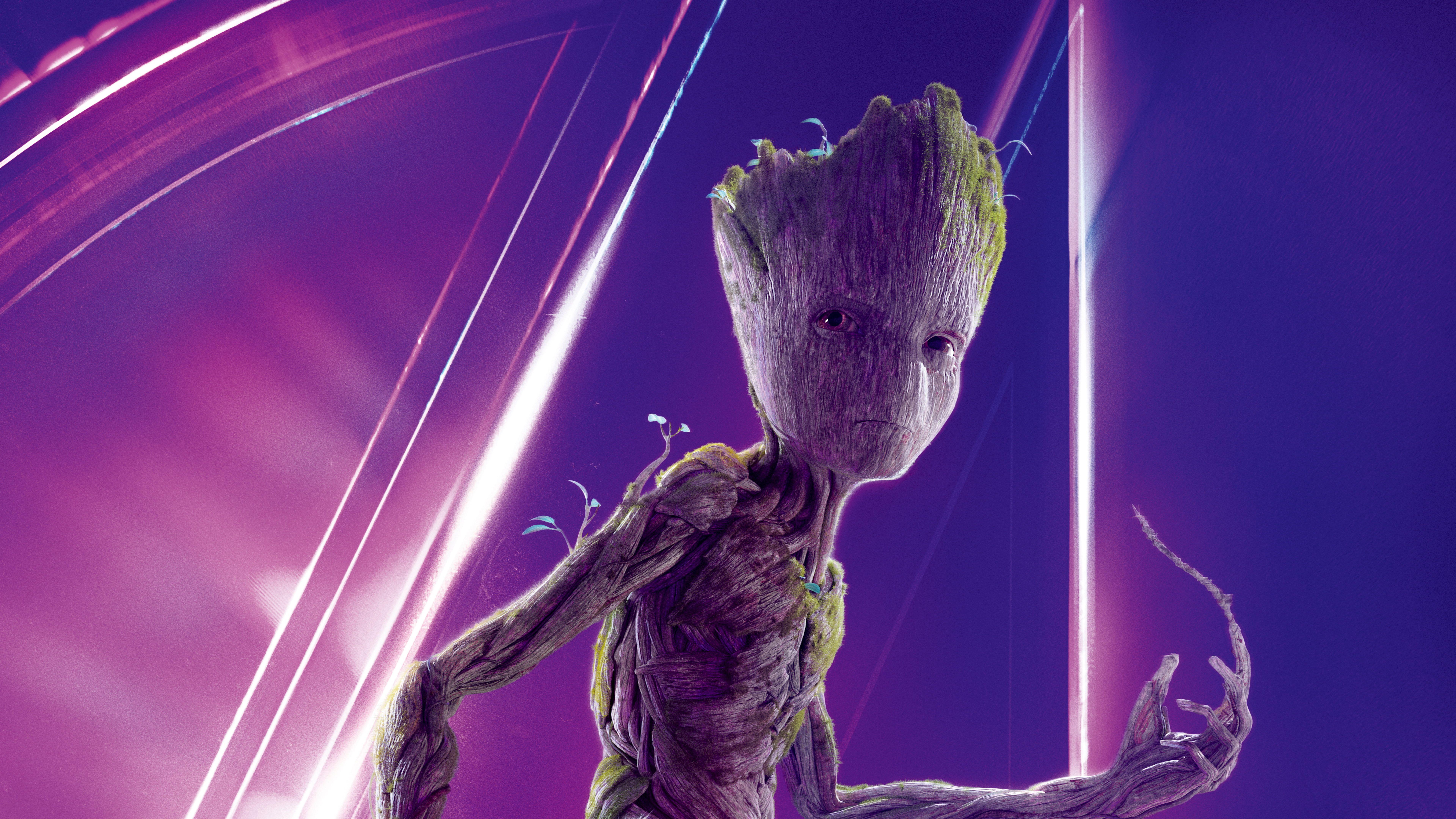 7680x4320 Marvel Groot of Guardian of the Galaxy HD wallpaper