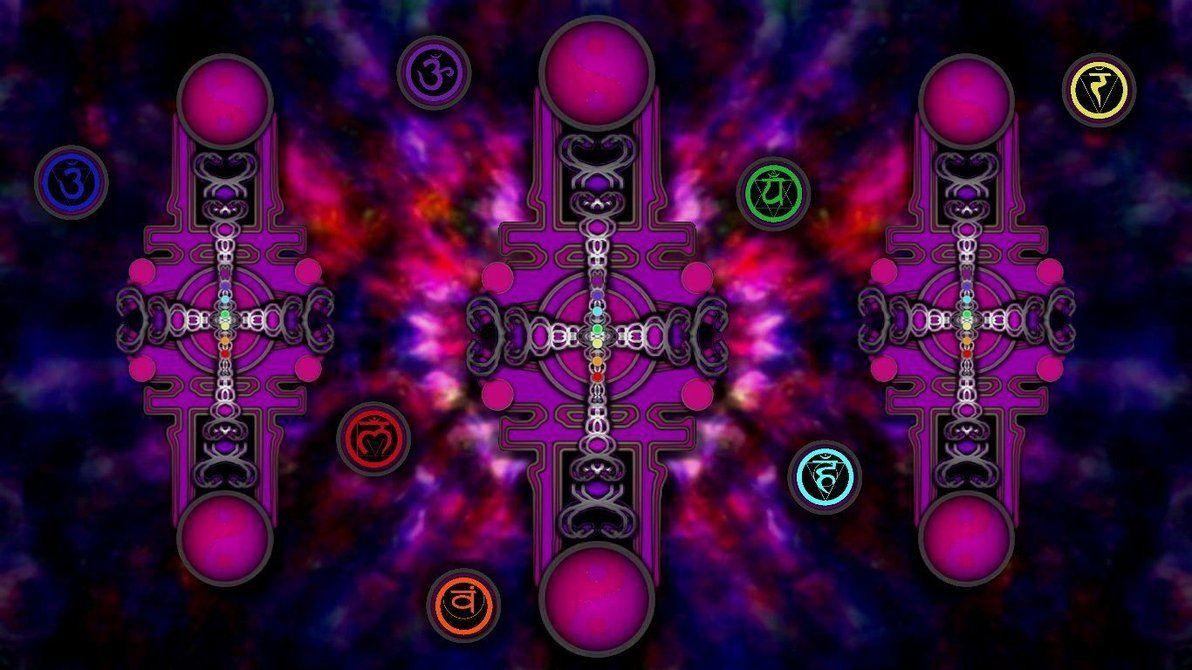 1192x670 Purple chakra wallpaper