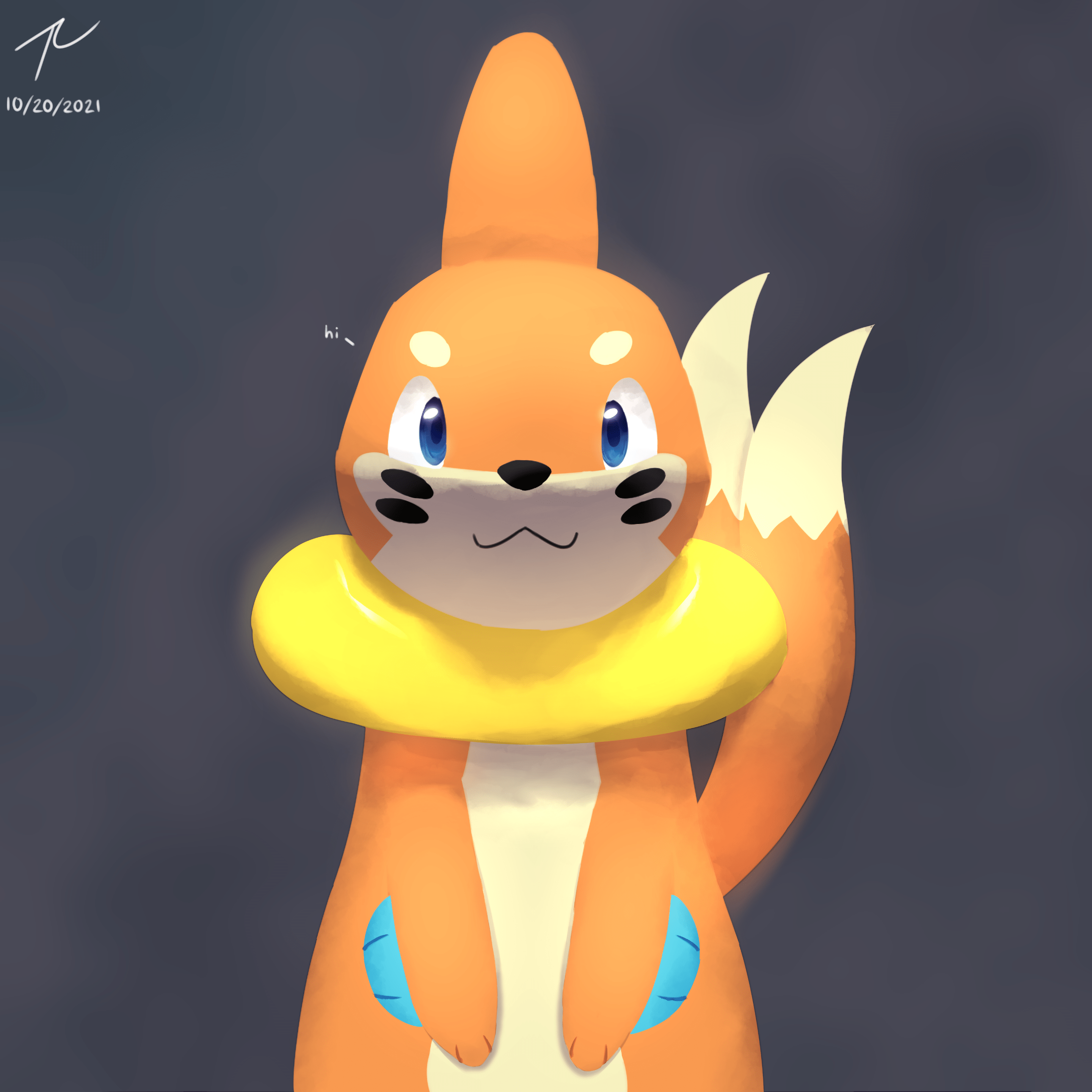 2880x2880 i drew a buizel