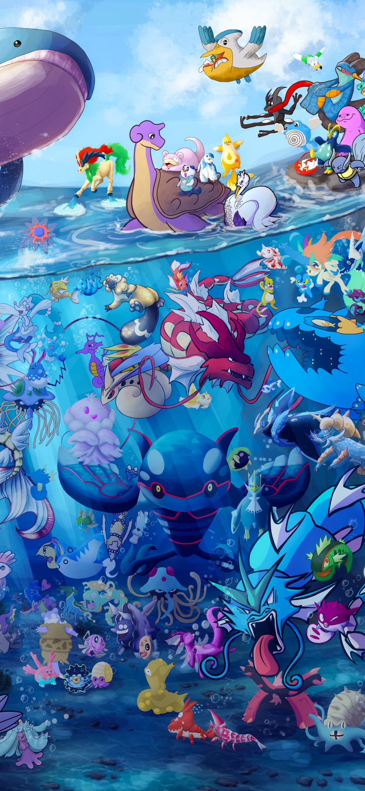 1170x2532 Water Pokémon Phone Wallpaper: Free 4K & HD Downloads