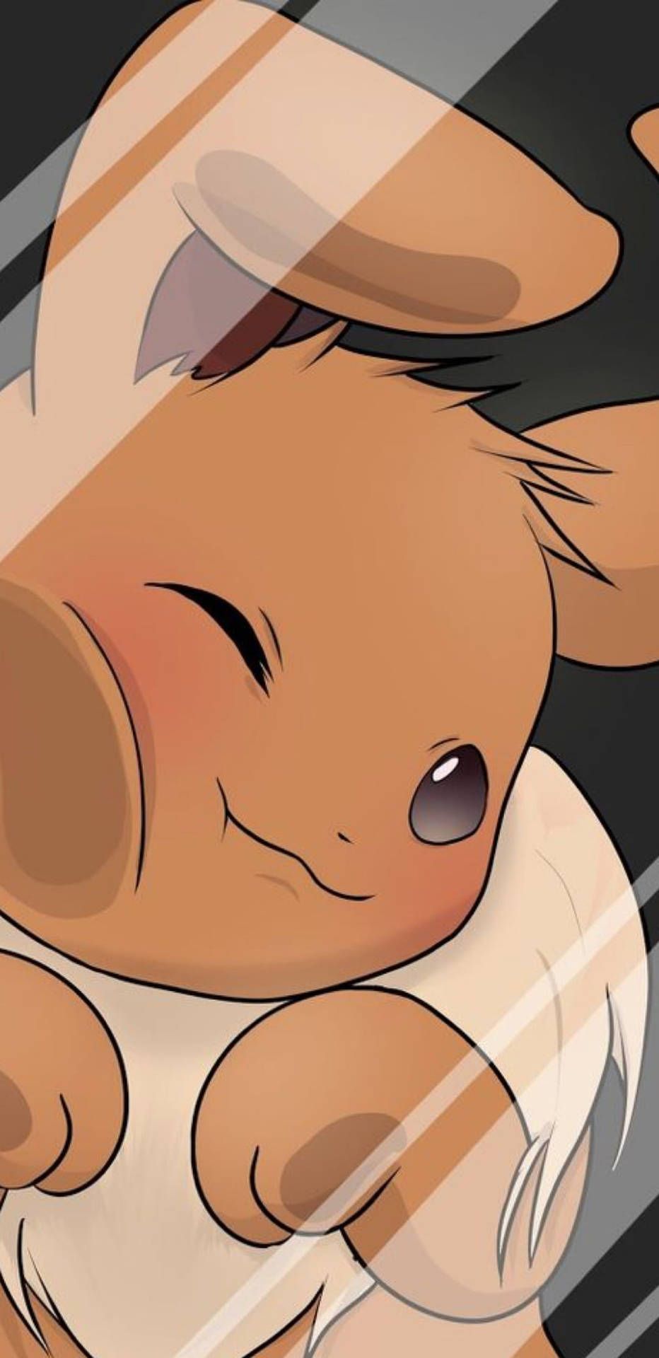932x1920 Download Pokemon Phone Eevee Glass Wallpaper