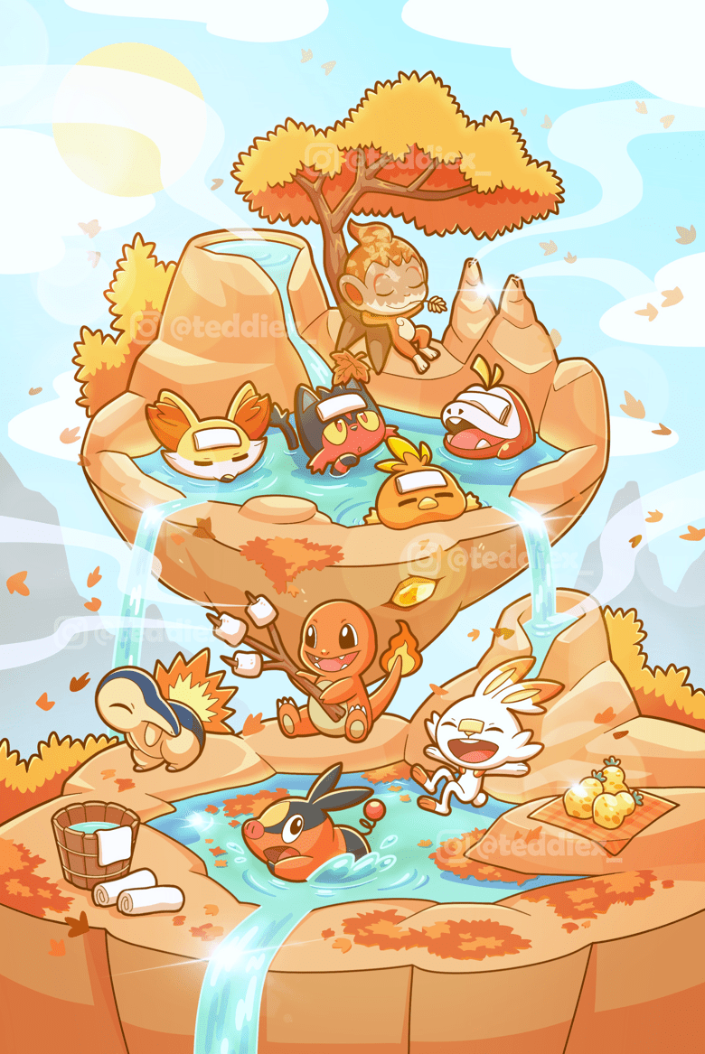 780x1167 Fire Type Pokemon Wallpaper's Ko Fi Shop