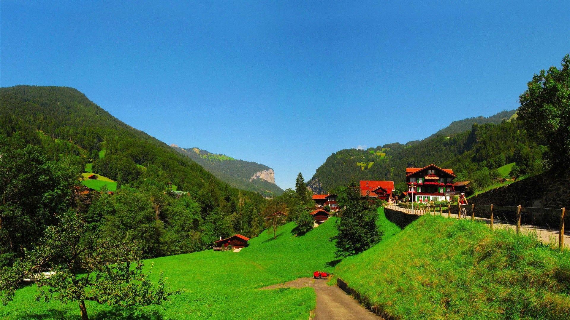 1920x1080 Download Wallpaper mountain switzerland lauterbrunnen bern