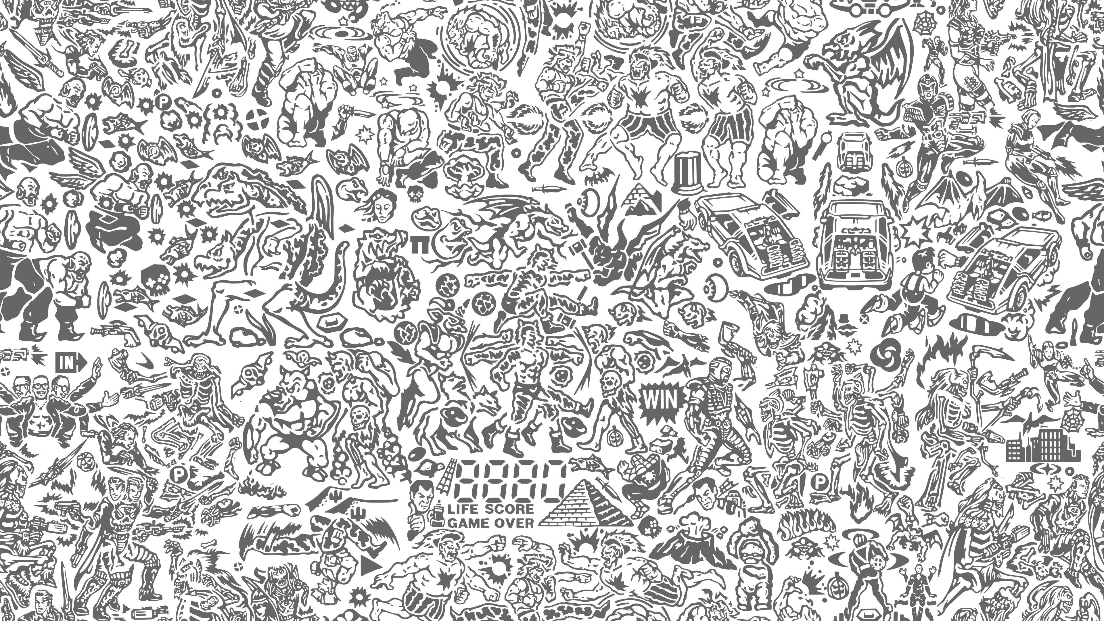 Top 114+ Doodle art wallpaper 4k - Snkrsvalue.com