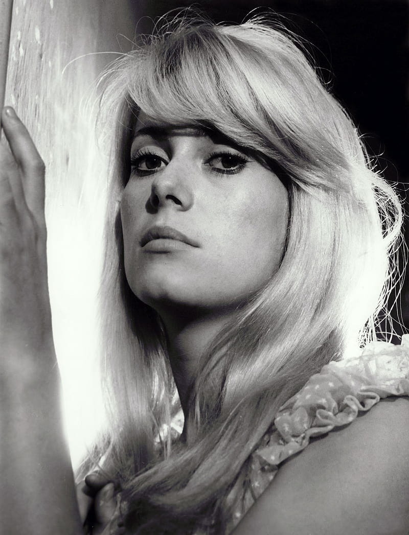 800x1047 Actress, monochrome, face, French, women, Catherine Deneuve, HD phone wallpaper