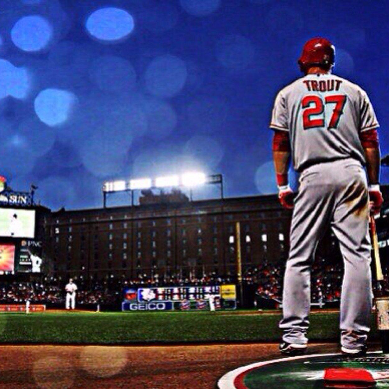 Mike Trout Wallpaper  Download to your mobile from PHONEKY