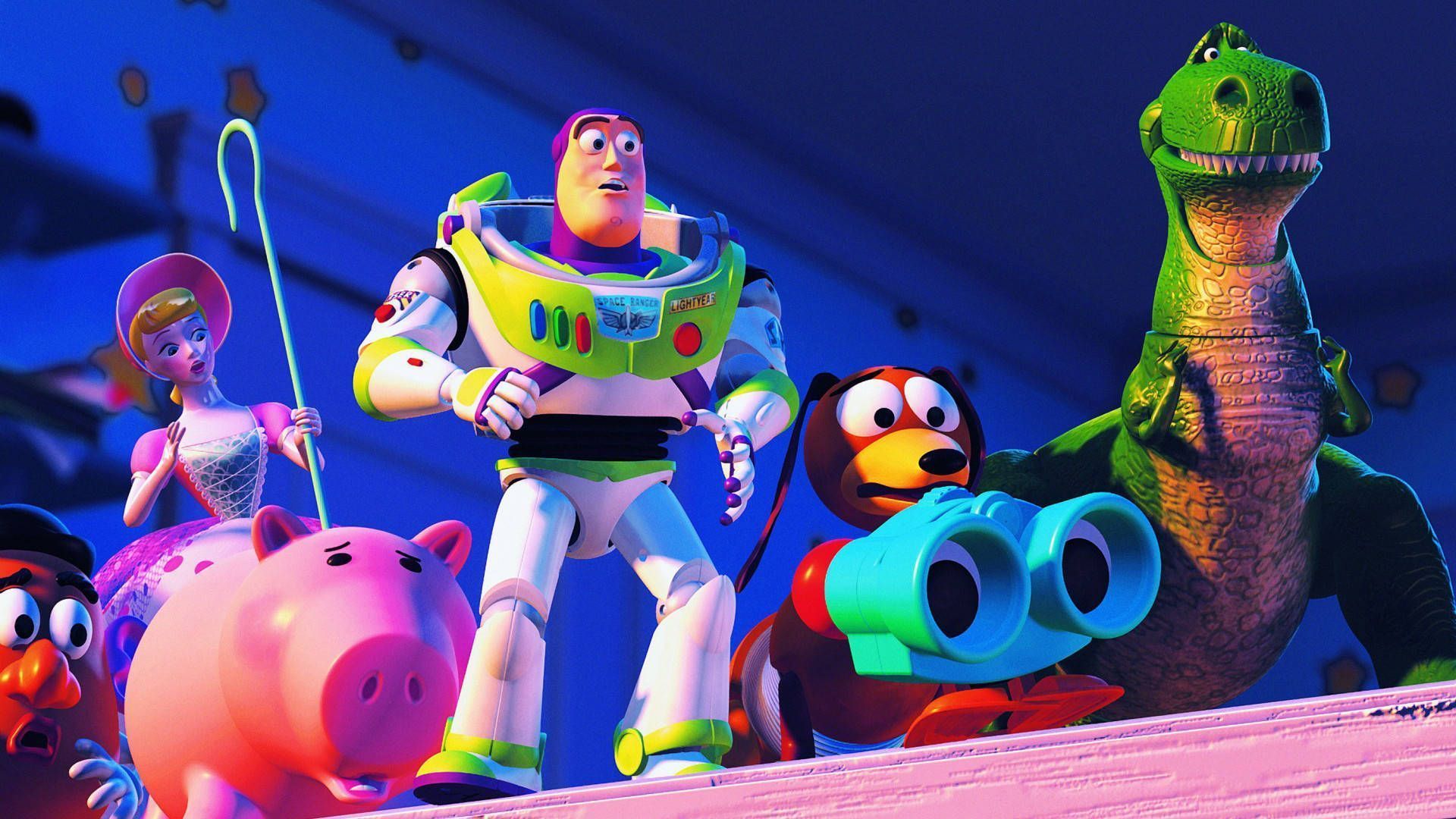 1920x1080 Download Buzz With Toy Story 2 Characters Wallpaper