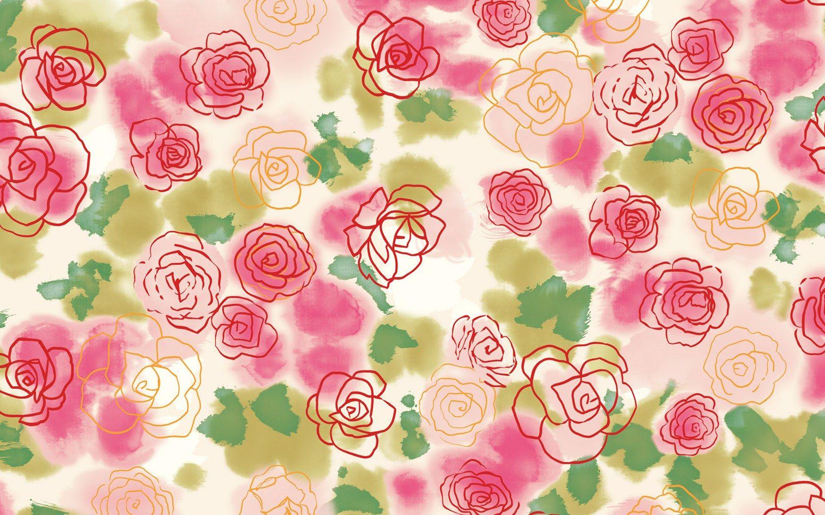 1680x1050 Watercolor Floral Wallpaper. Explore