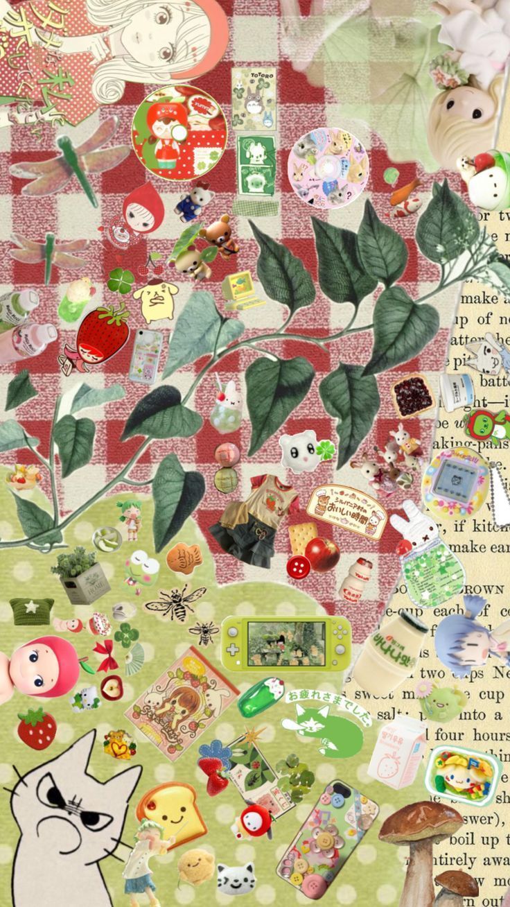 736x1308 Check out platinumania's Shuffles you can call this is was harujuku or igari #igari #harujaku #harujuku #wallpaper #aesthetic #red #green #strawberry #fruit #plushie #sonnyangel #anime