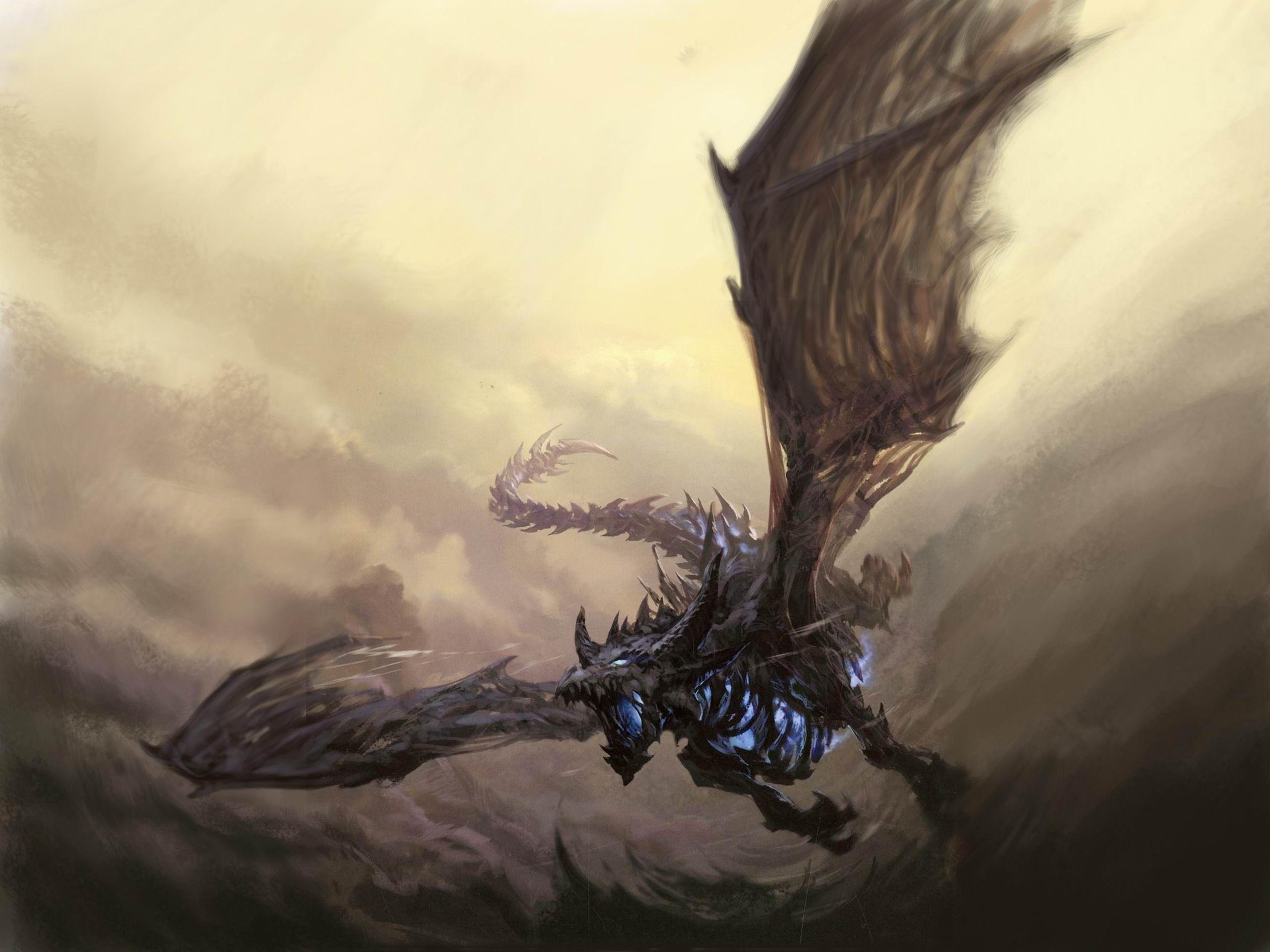 2560x1920 Dragons flying world of warcraft fantasy art sindragosa wallpaper