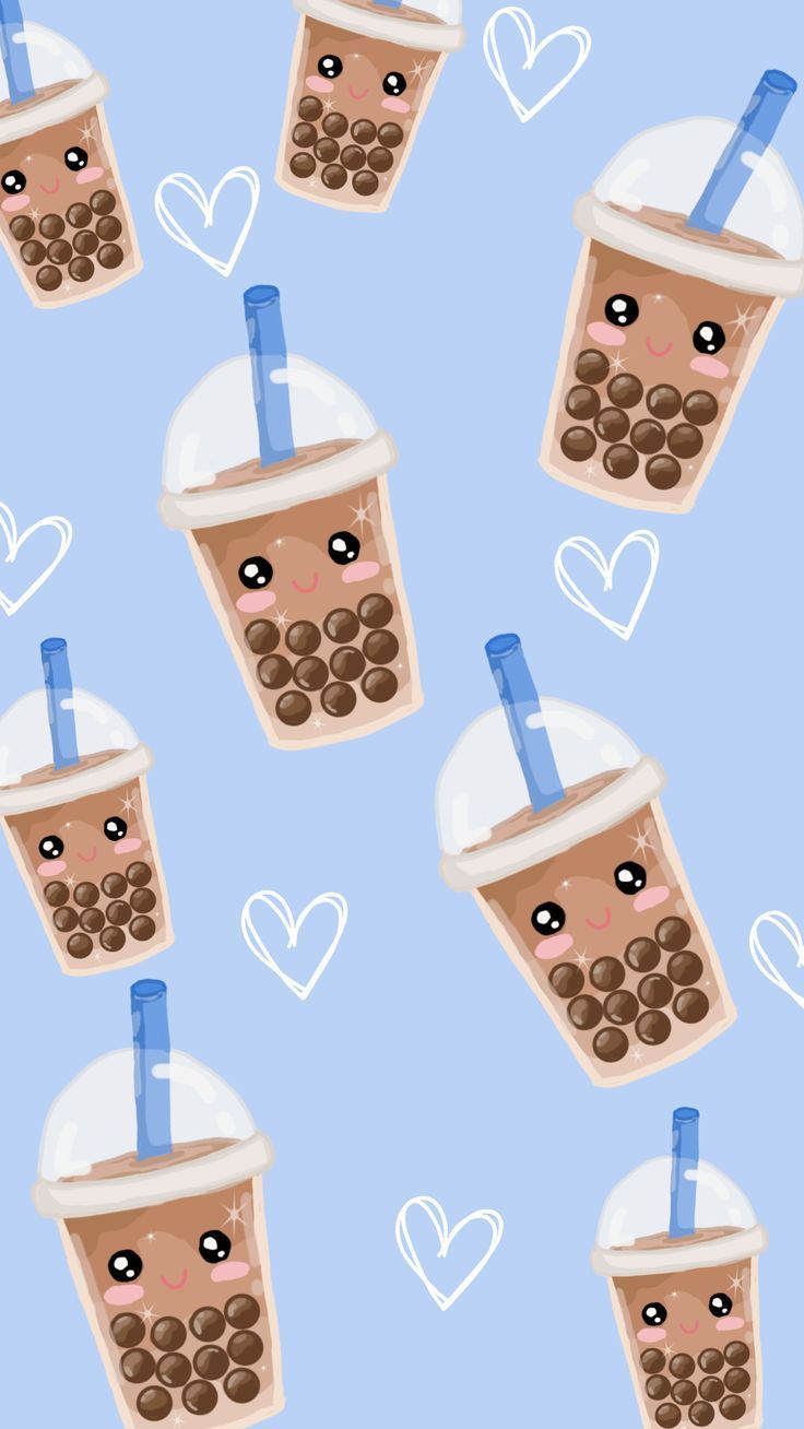 736x1308 Boba Tea phone wallpaper
