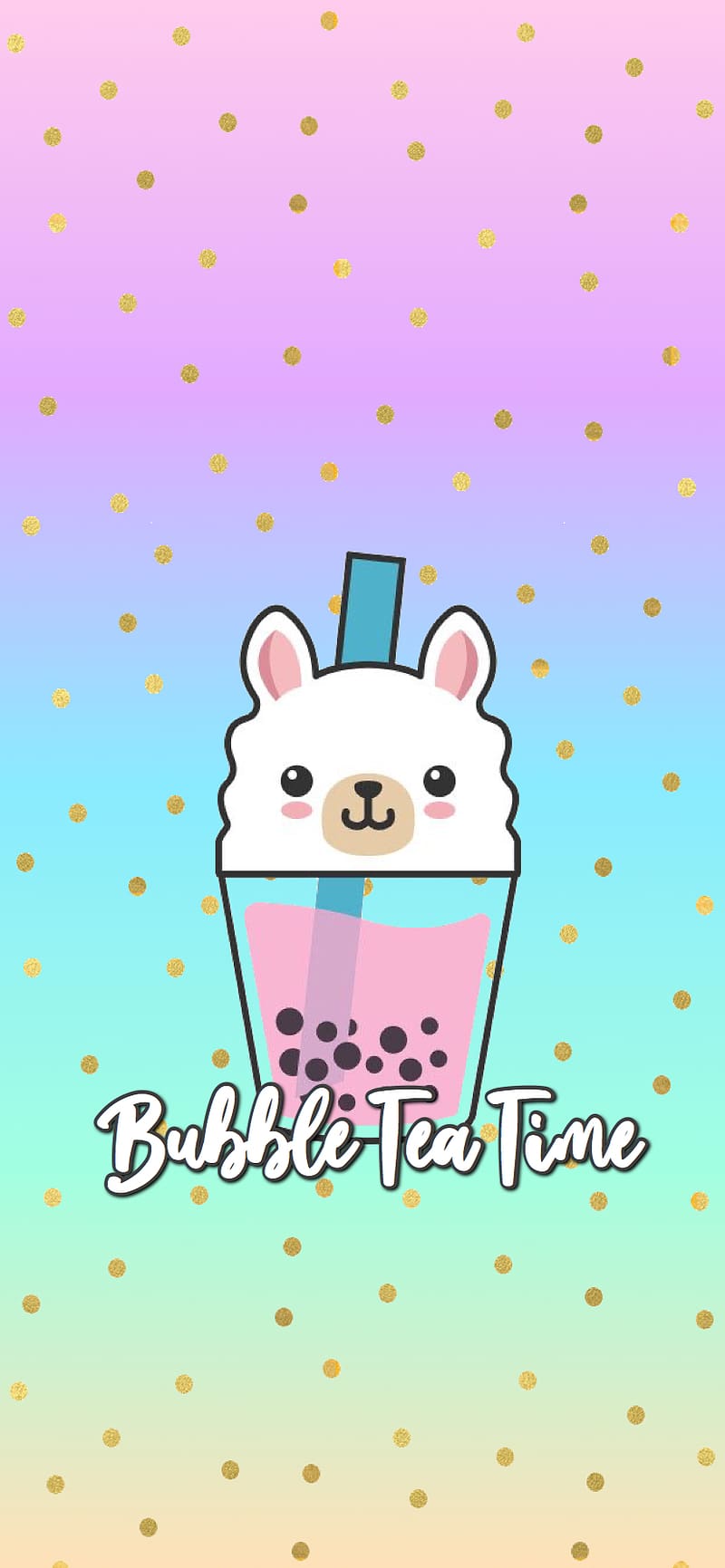 800x1731 Cute Boba Tea, HD phone wallpaper