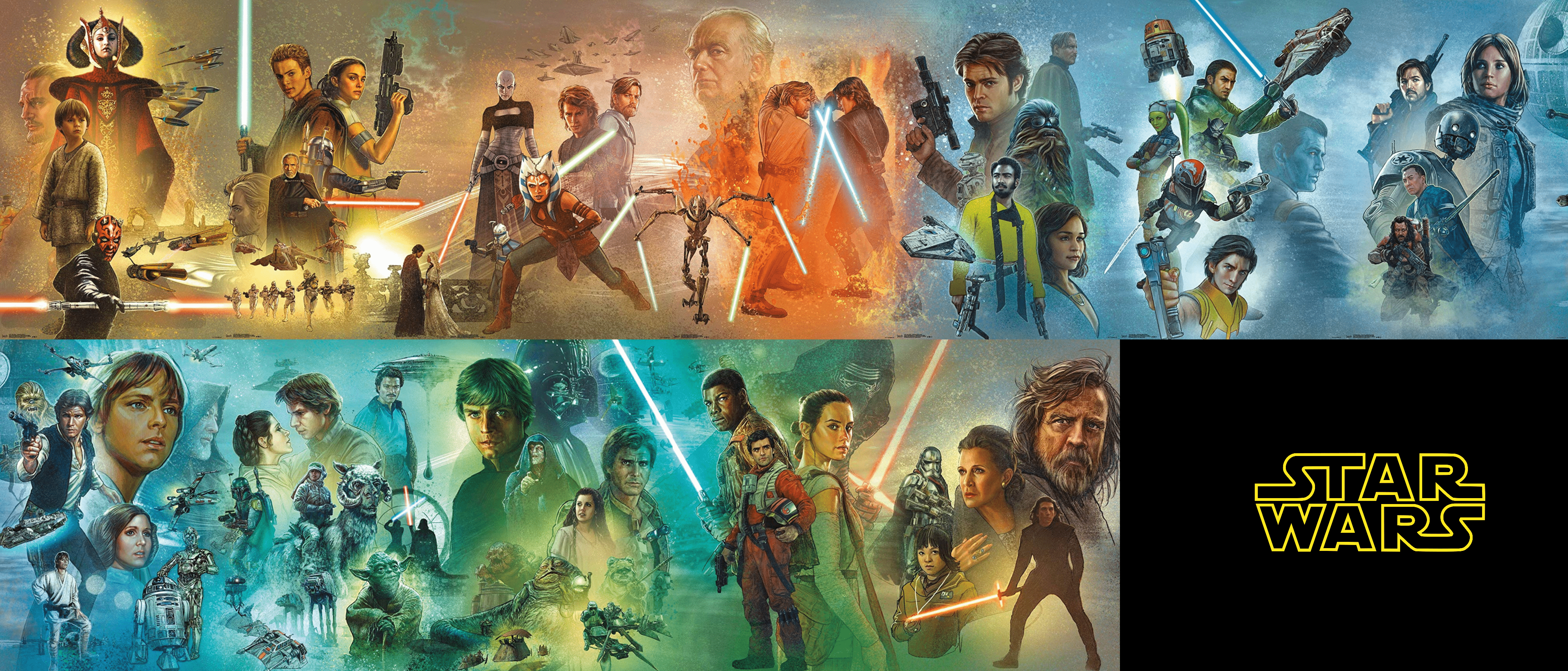 3979x1704 Desktop wallpaper I made from the leaked Celebration posters