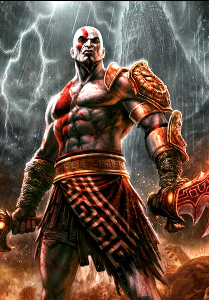 850x1218 Pin en, God of War 3 HD phone wallpaper
