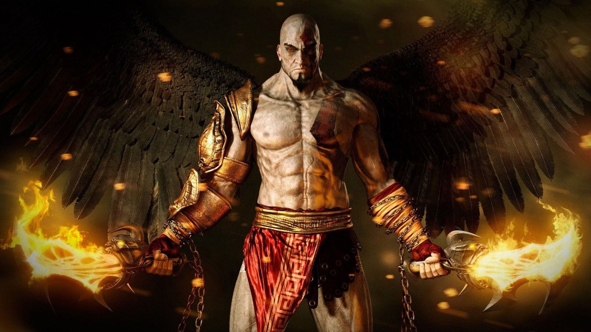 1920x1080 Kratos From The God Of War. Game Art HQ