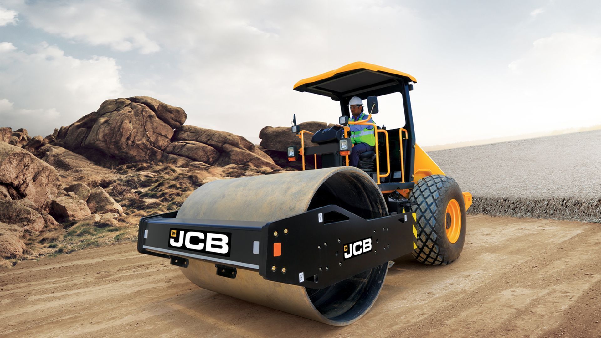 1920x1080 Road Roller Wallpaper
