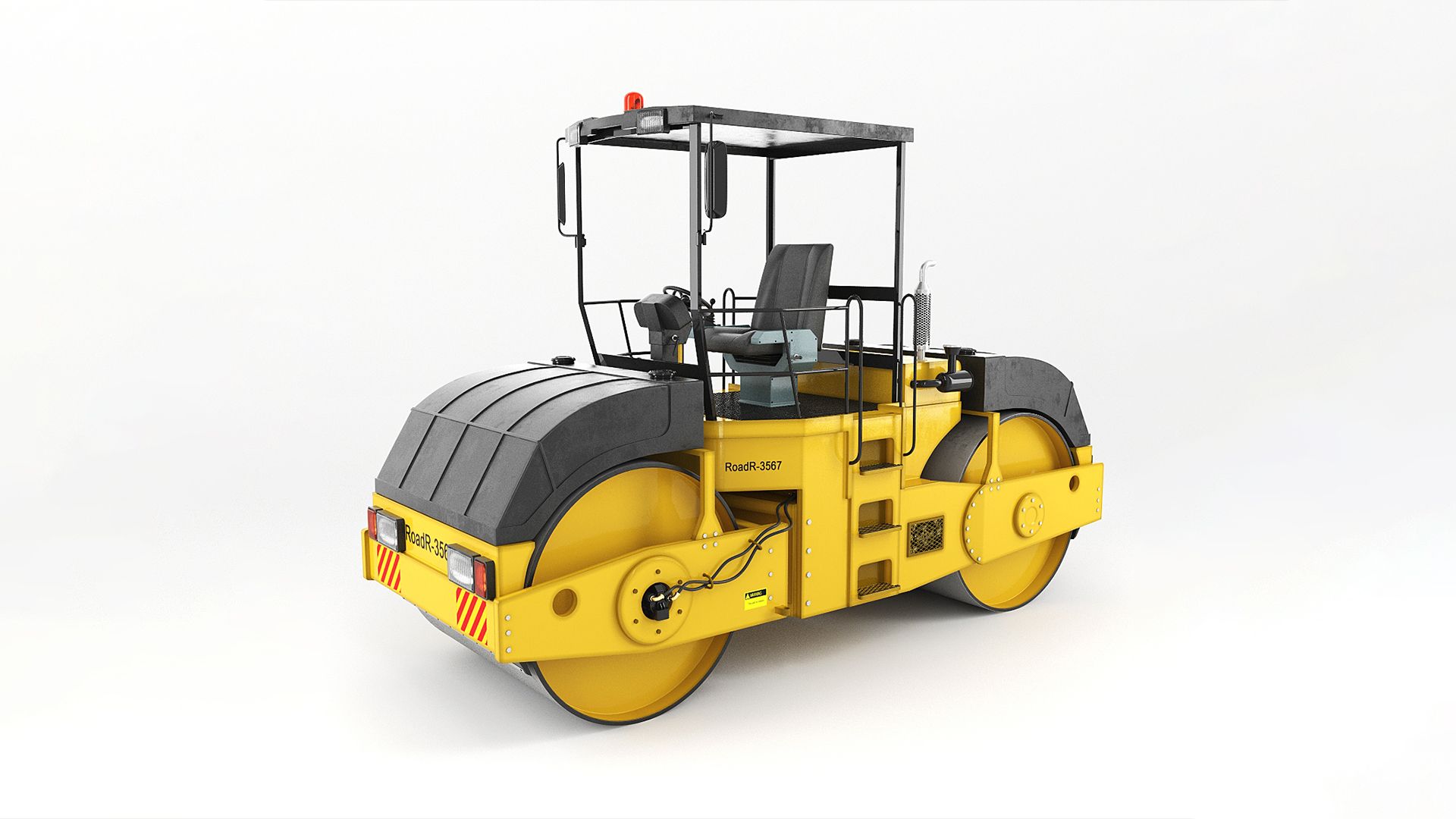 1920x1080 Asphalt Road Roller 3D Model $99 - .max .obj