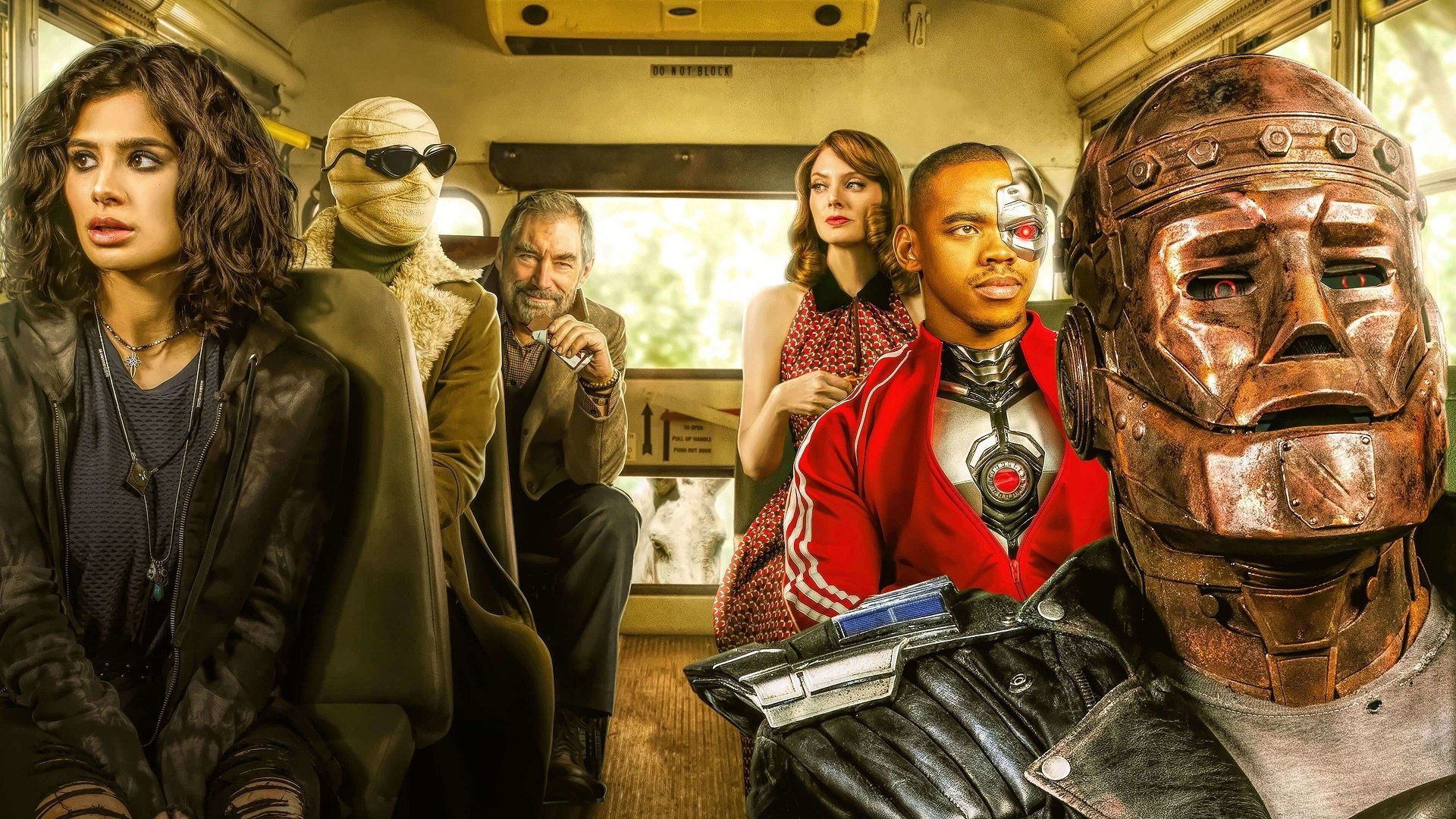 1920x1080 Doom Patrol Heroes Unite: Timothy Dalton & Cast HD TV Show Wallpaper