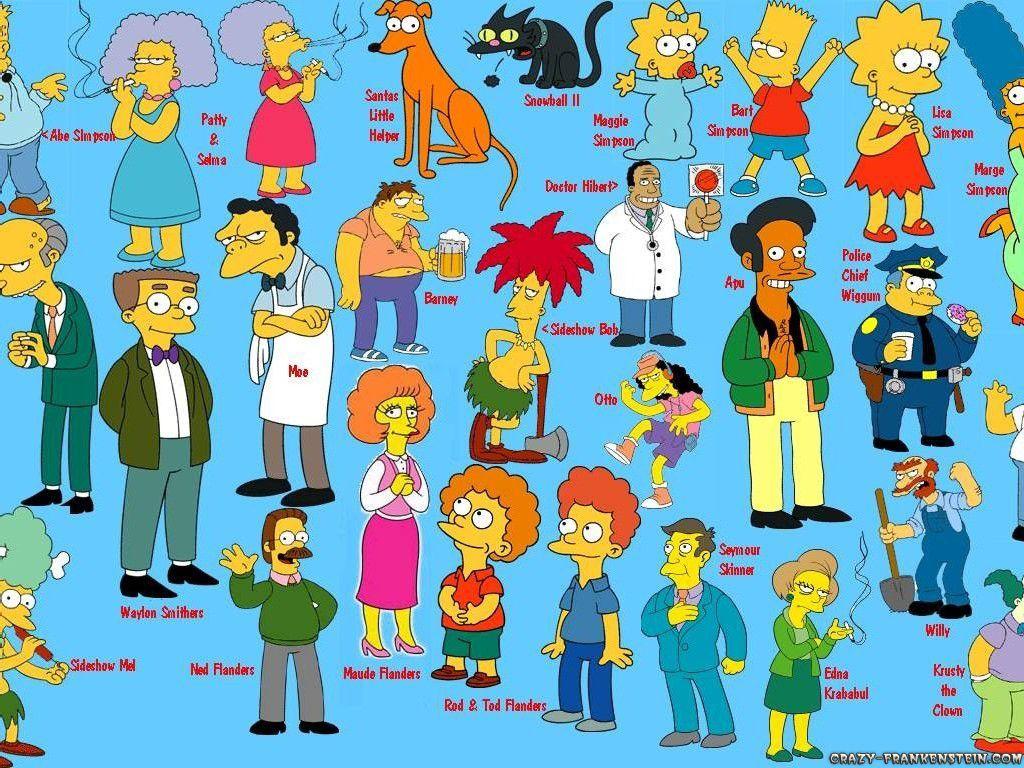 1024x768 The Simpsons Cartoon wallpaper