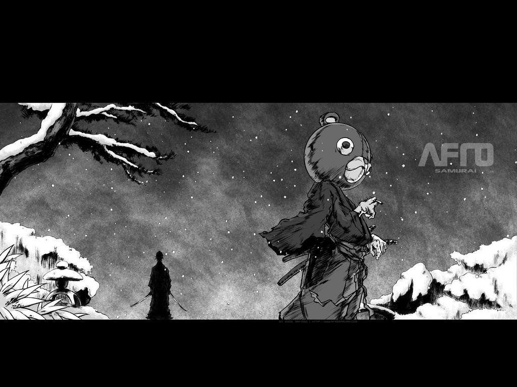 1024x768 AL RAZ's WUNDERBAR: :AFRO SAMURAI: アフロサムライ