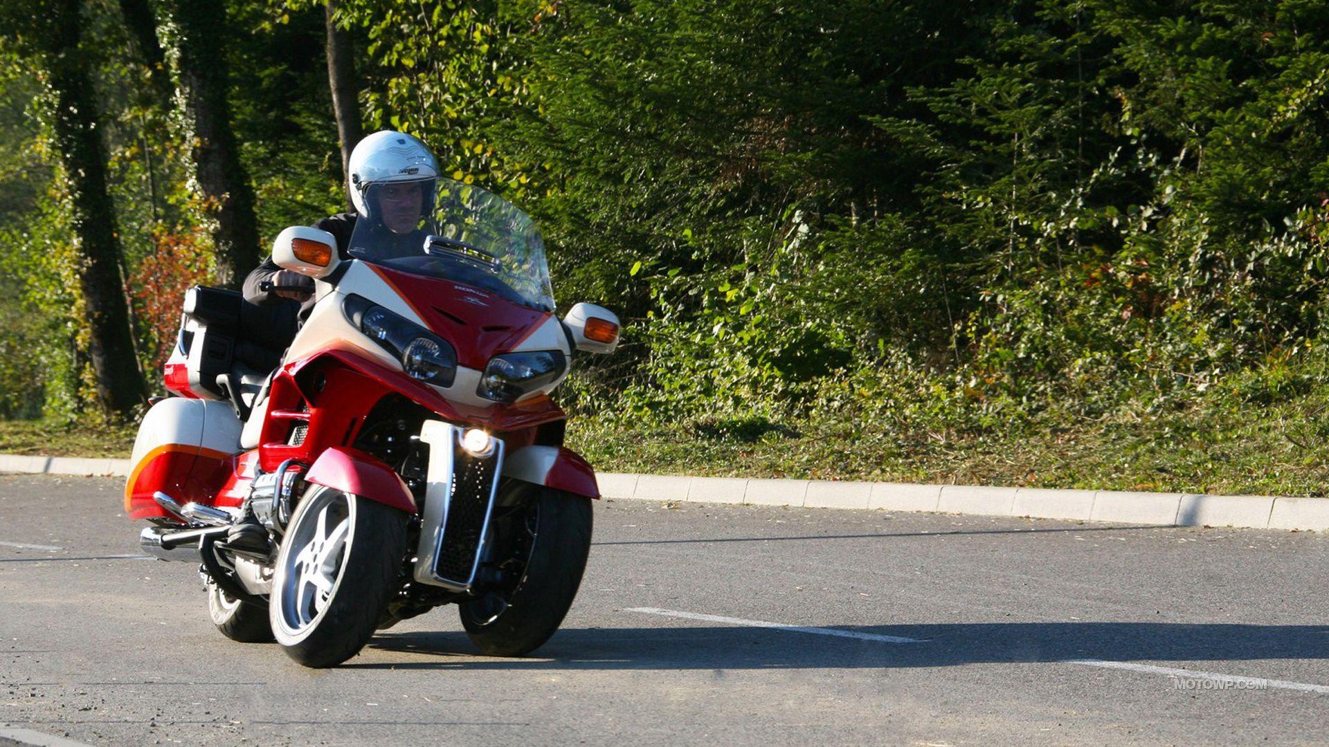 1920x1080 Custom motorcycle desktop wallpaper Lazareth Honda Goldwing 2015