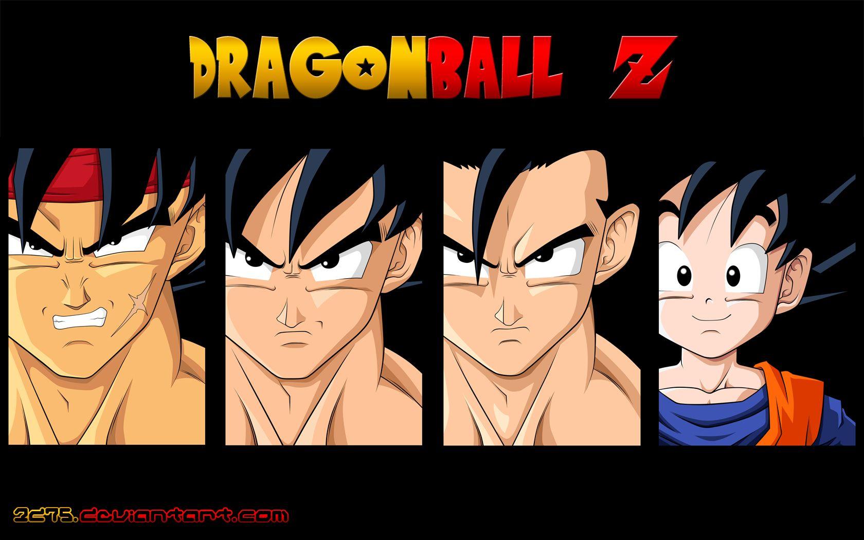 1680x1050 Bardock, Goku, Gohan And Goten Z GT. Dragon Ball Goku