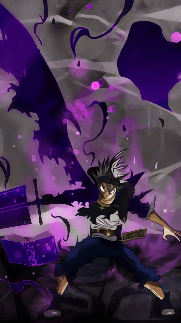 750x1334 Anime / Black Clover Mobile Wallpaper Clover Wallpaper