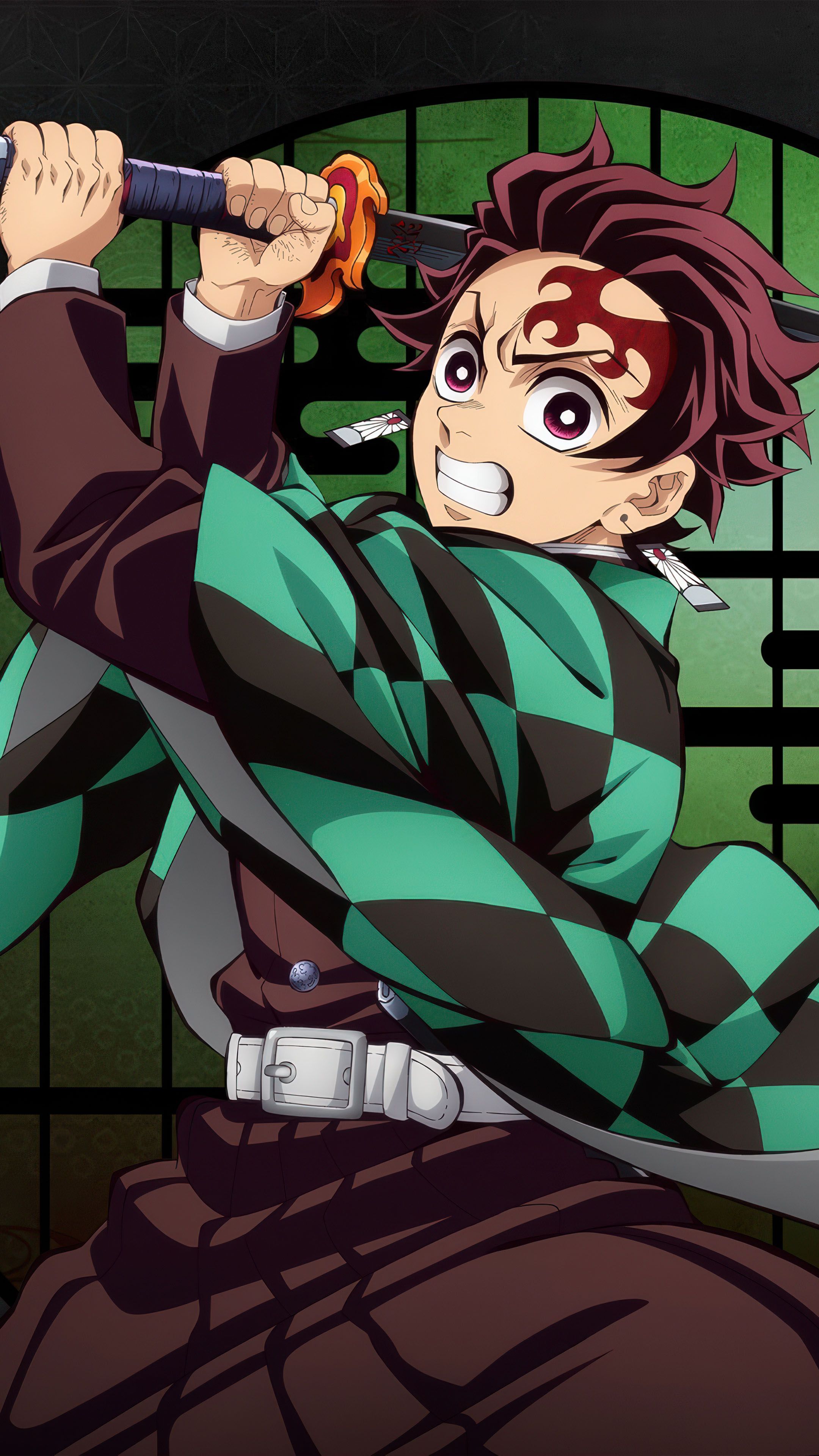 2160x3840 Tanjiro Kamado Castle (Demon Slayer No Yaiba) 4K Ultra HD Mobile Wallpaper for iPhone & Android