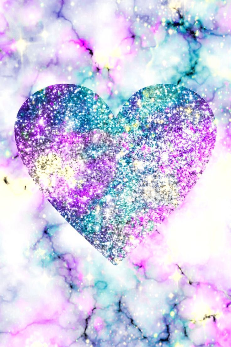 736x1104 Holographic Crystal Heart Galaxy Wallpaper. Heart iPhone Wallpaper A8
