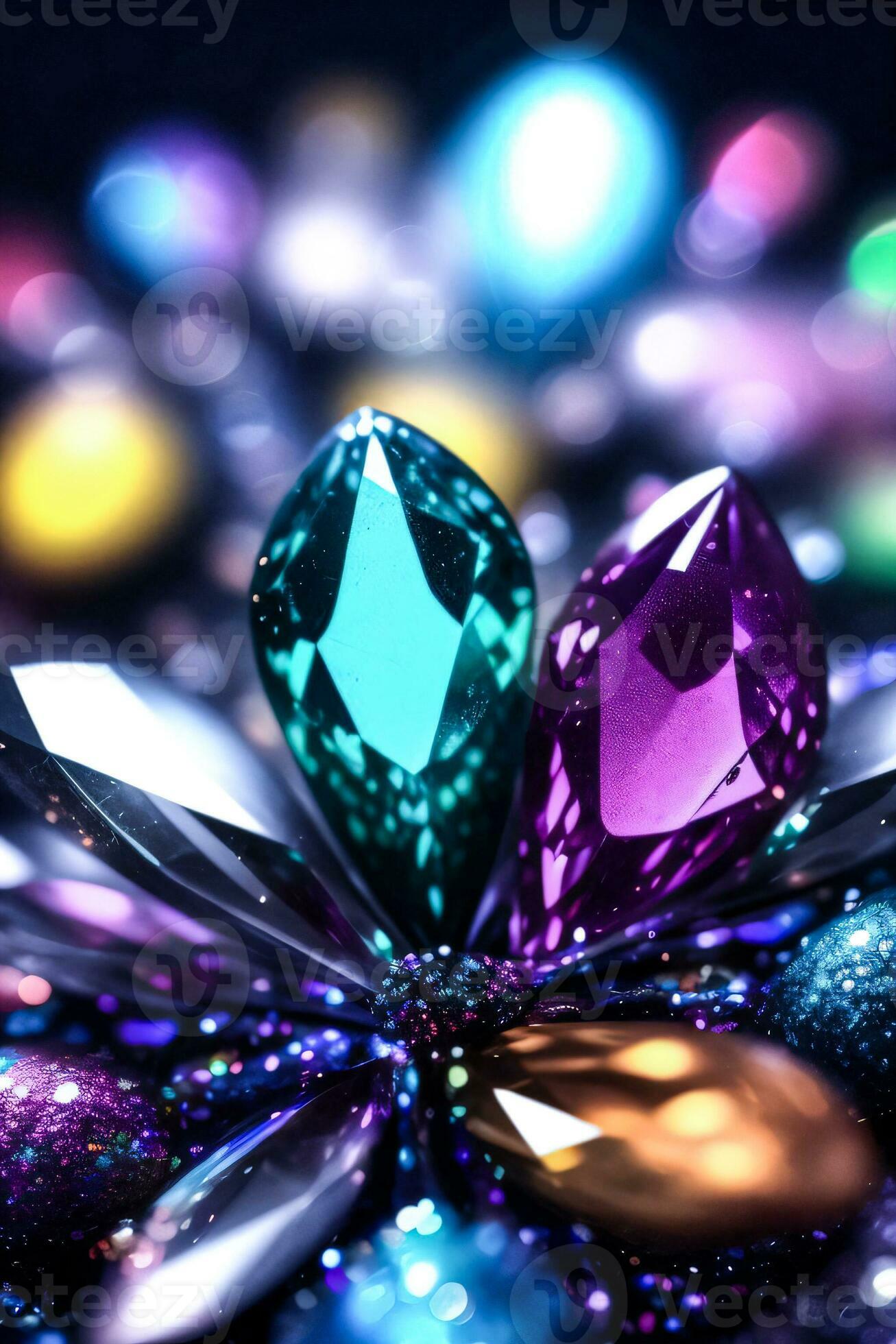 1307x1960 Rainbow Gem Close up Macro Shot Photo Texture Background Wallpaper