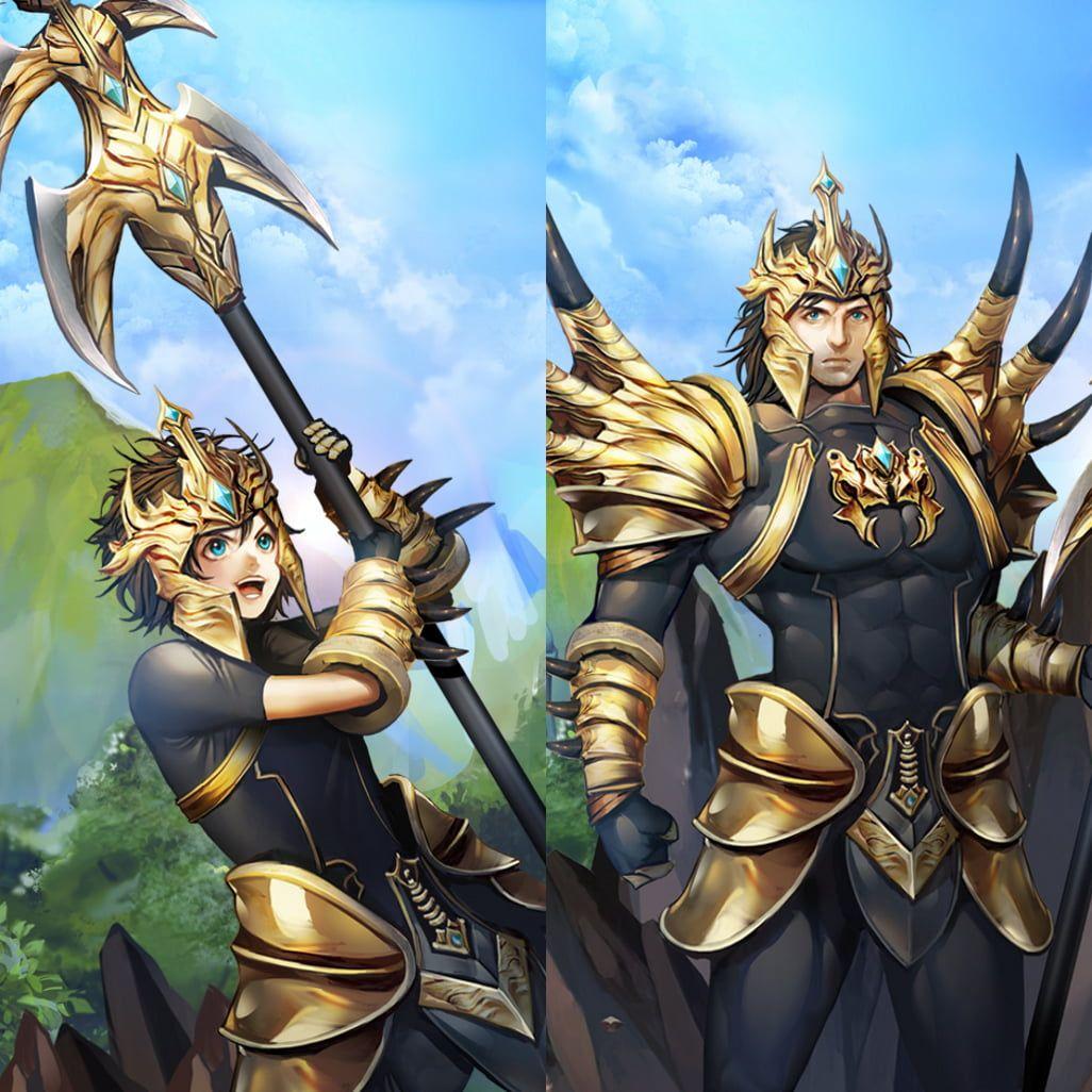 1026x1026 Gold knight illustration, League of Legends, demacia, Jarvan IV