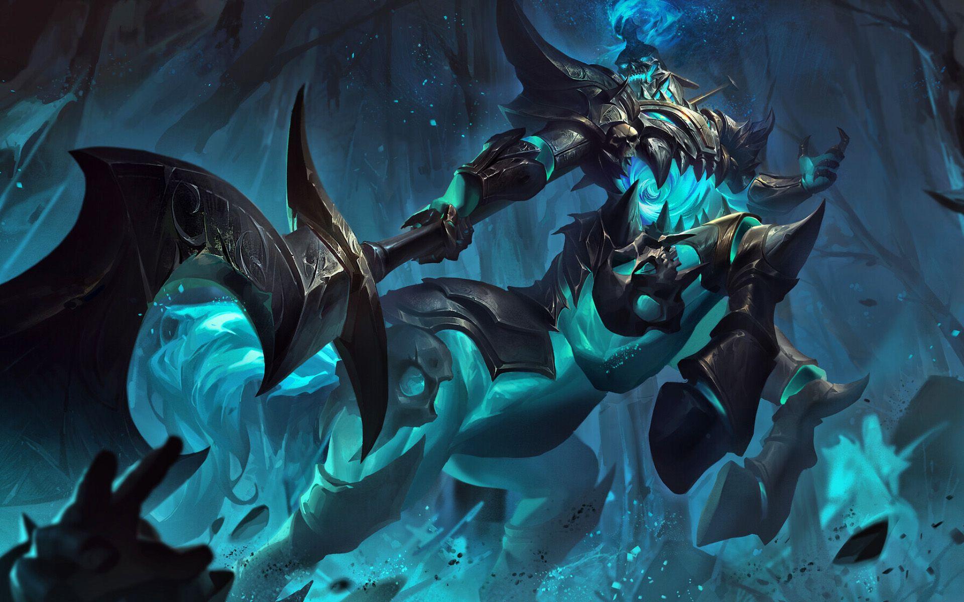 1920x1200 Download wallpaper Hecarim, darkness, MOBA, warrior, League