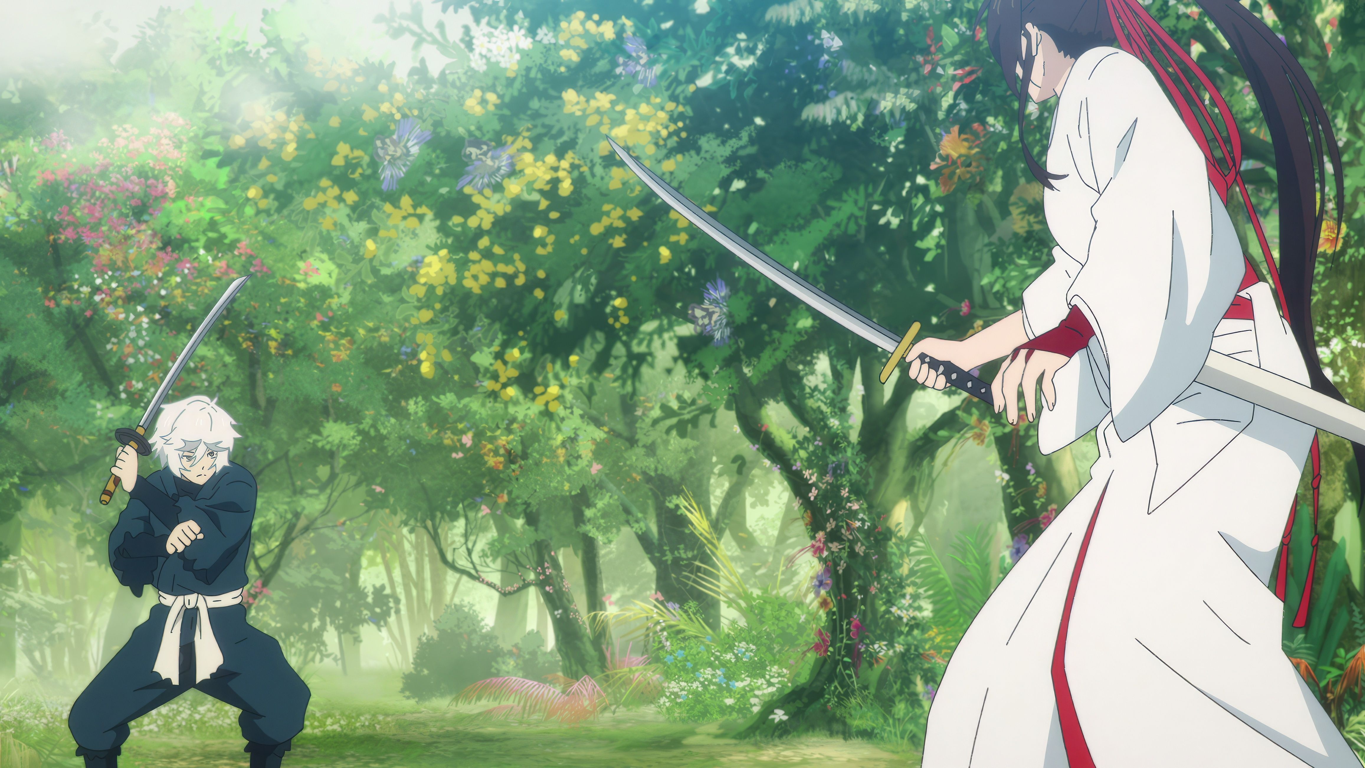4627x2603 Epic Duel in 4K Ultra HD: Gabimaru vs. Yamada Asaemon Sagiri