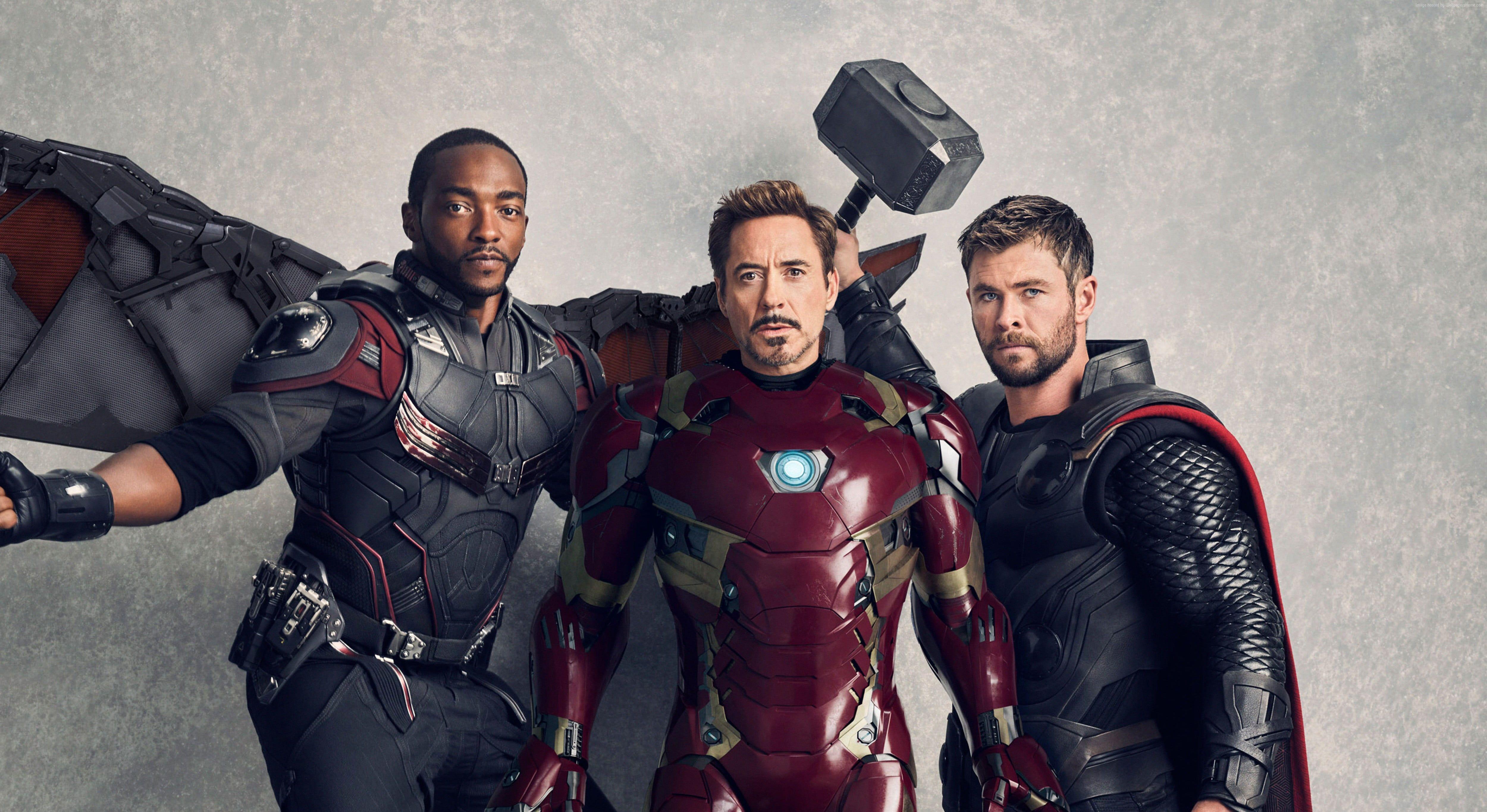 5000x2732 Iron Man Captain America Thor