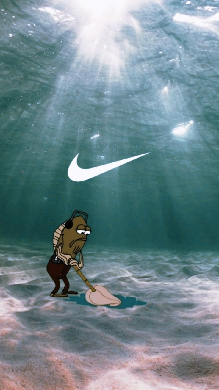 736x1311 SpongeBob Nike wallpaper