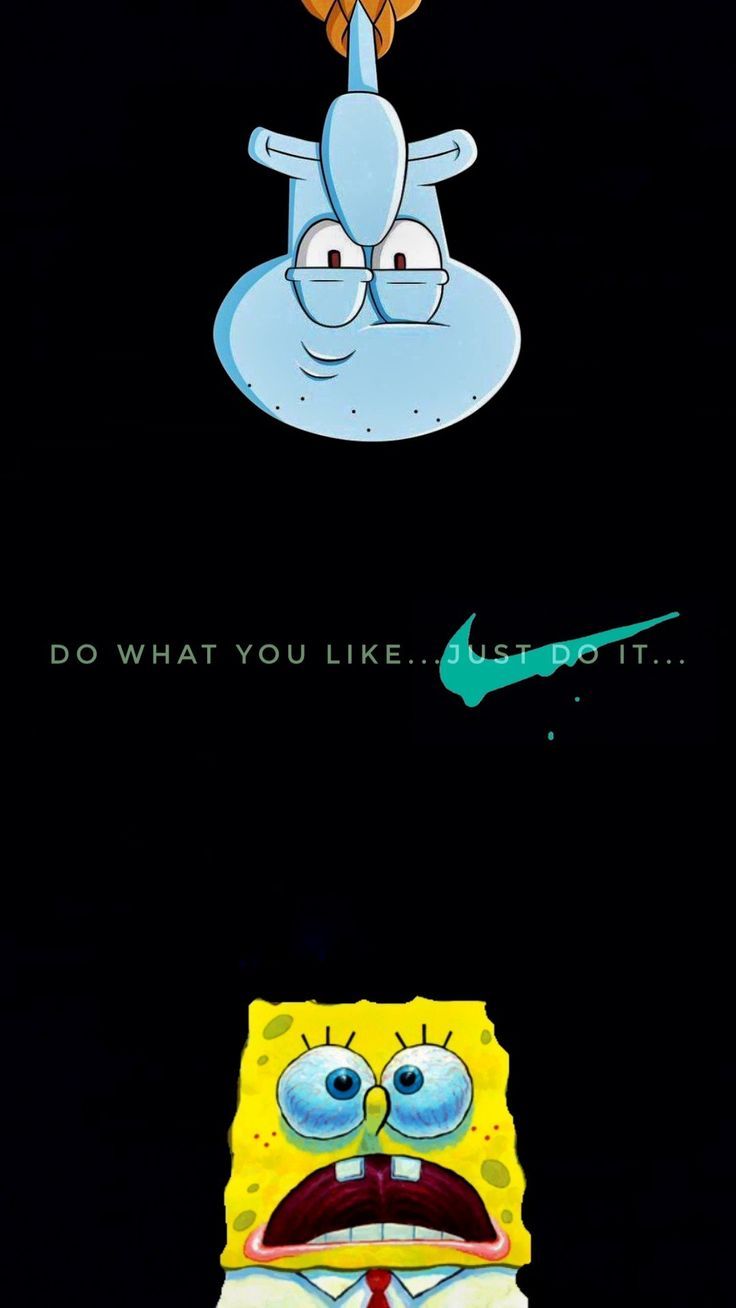 736x1308 Spongebob nike wallpaper