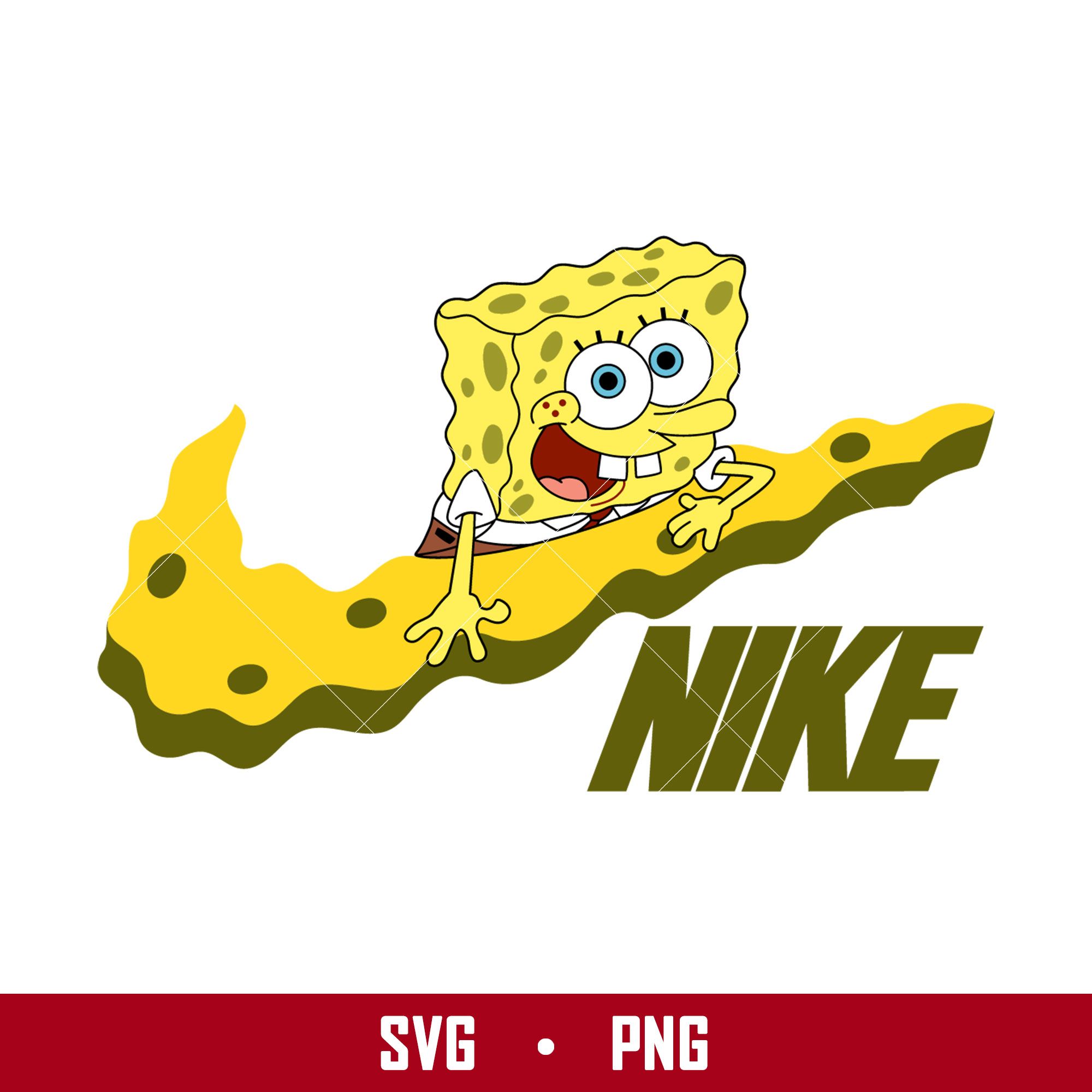 2000x2000 Nike Spongebob Svg, Spongebob Svg, Nike Logo Fashion Svg, Ni