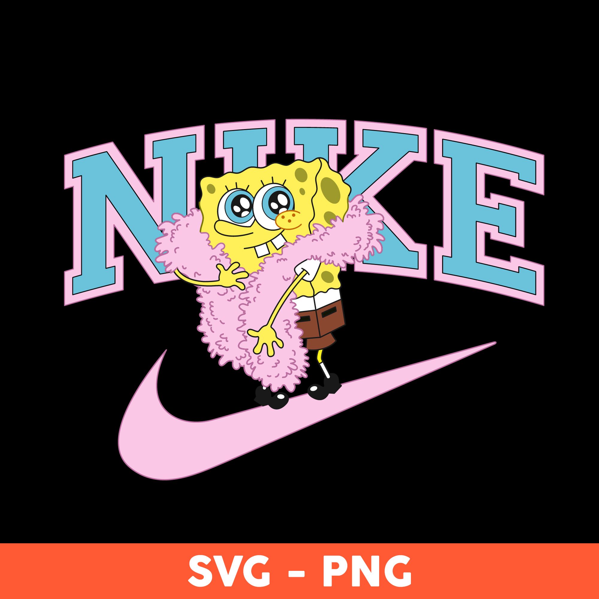 2000x2000 SpongeBob Nike Svg, Nike Logo Svg, Spongebob Svg, File For C
